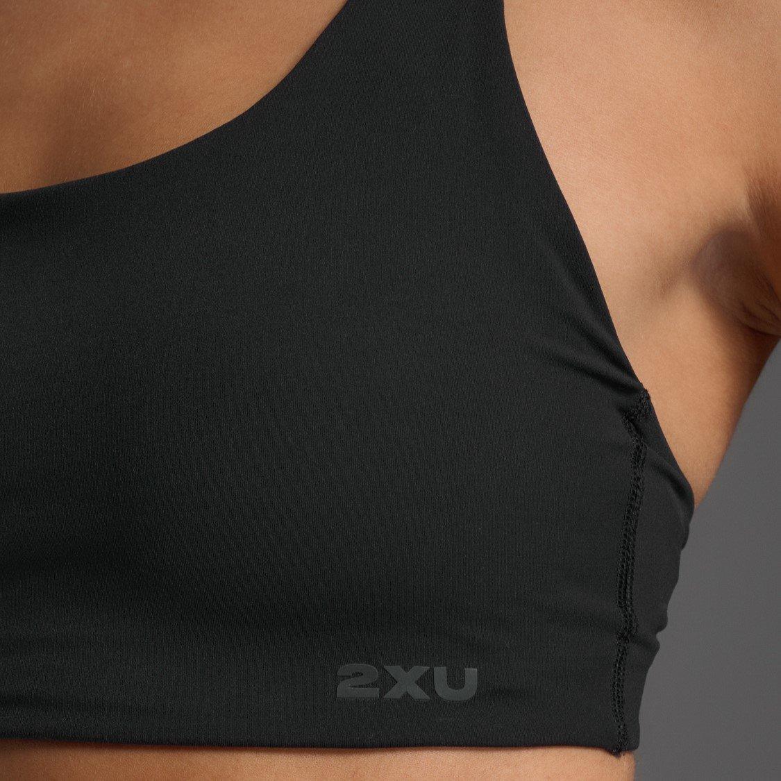 Black/Black - 2XU - Form Strappy Low Impact Sports Bra Womens - 7
