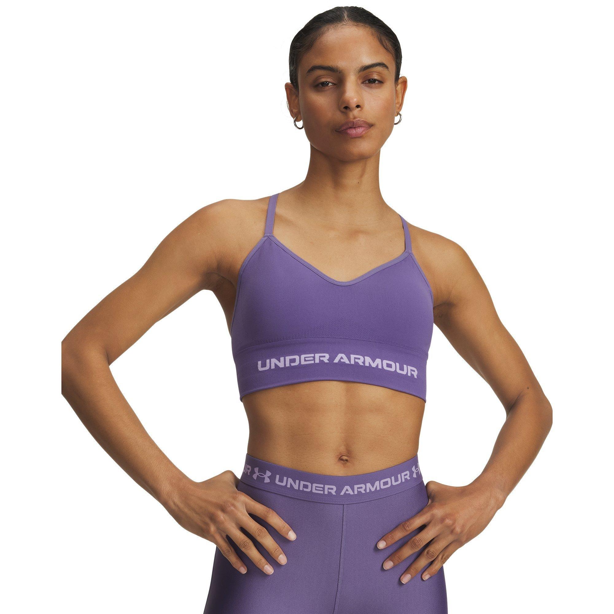 Under Armour Women's Vanish Seamless Low Impact Sports Bra - Purple - 16 (XL)