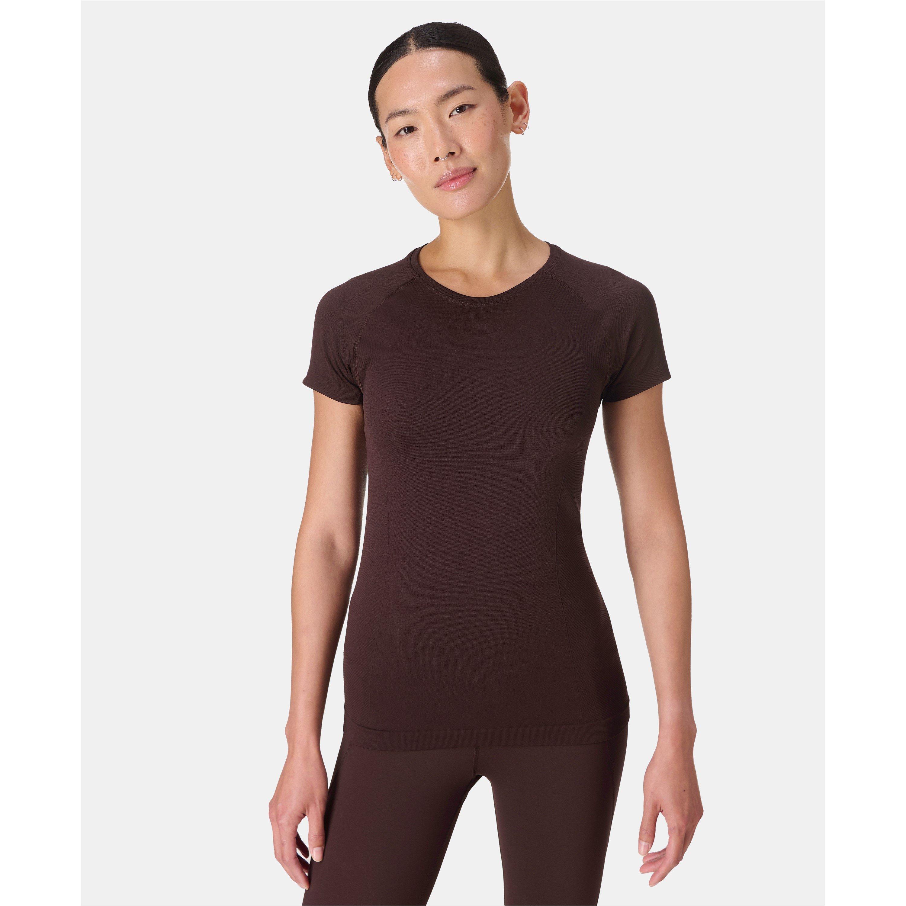 sable brown - Sweaty Betty - Women's Athlete Short Sleeve Performance Gym Top - 3