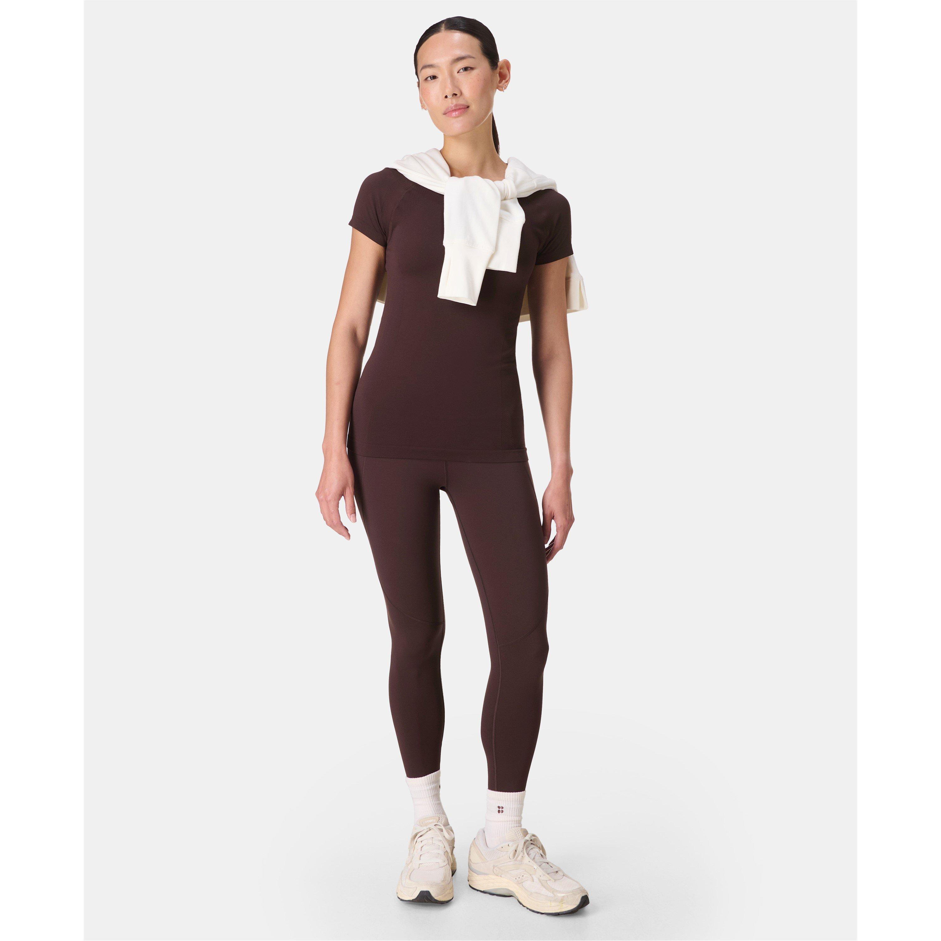 sable brown - Sweaty Betty - Women's Athlete Short Sleeve Performance Gym Top - 6