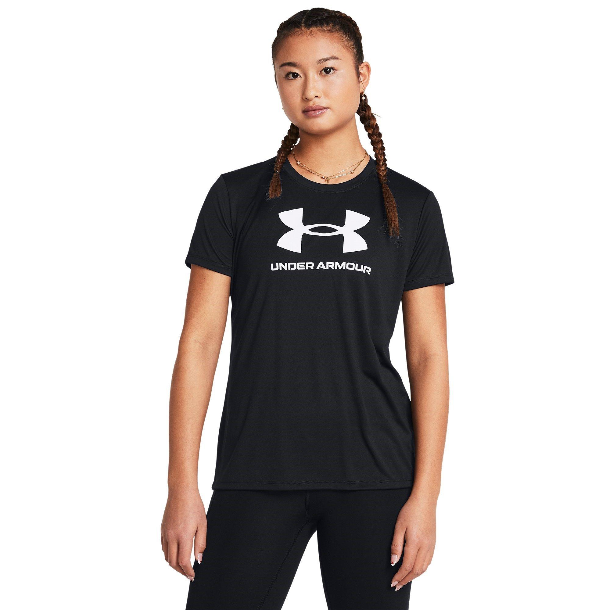 Black/White - Under Armour - Velocity Graphic T-Shirt Womens - 2