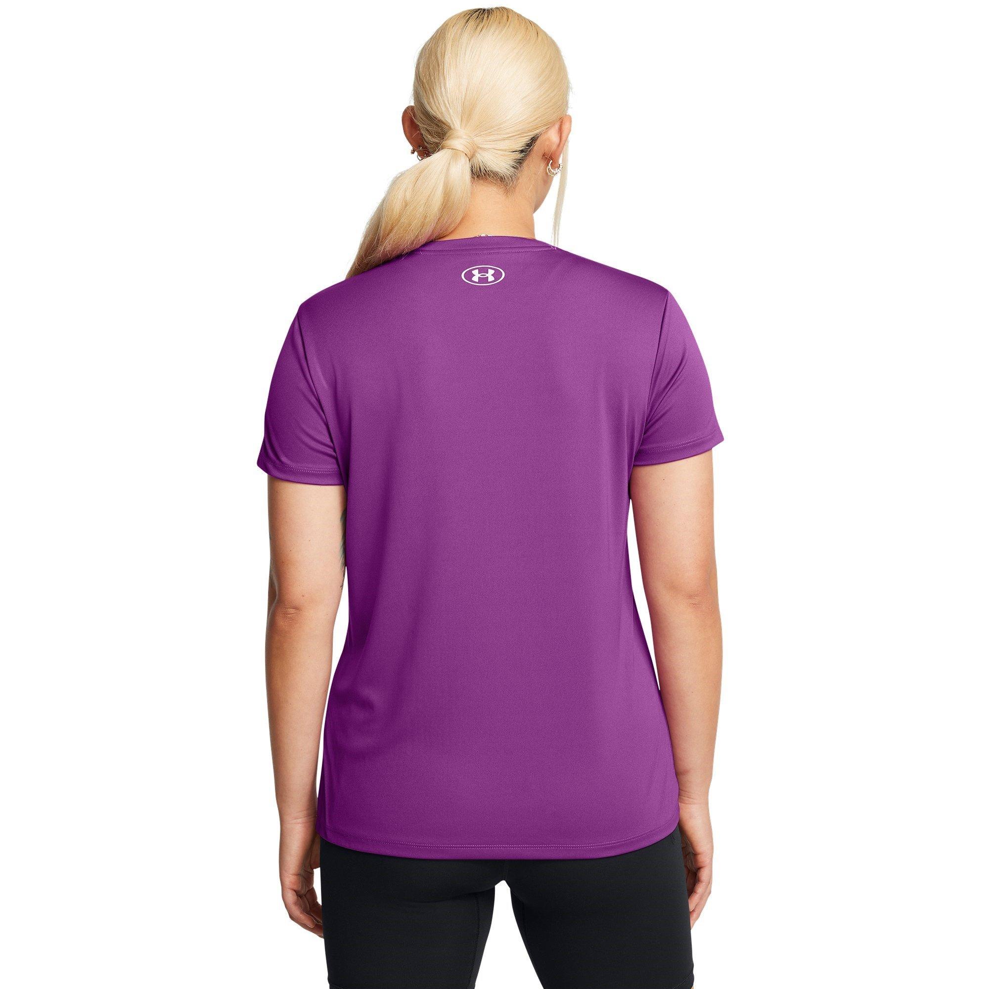 Cassis/White - Under Armour - Velocity Graphic T-Shirt Womens - 3