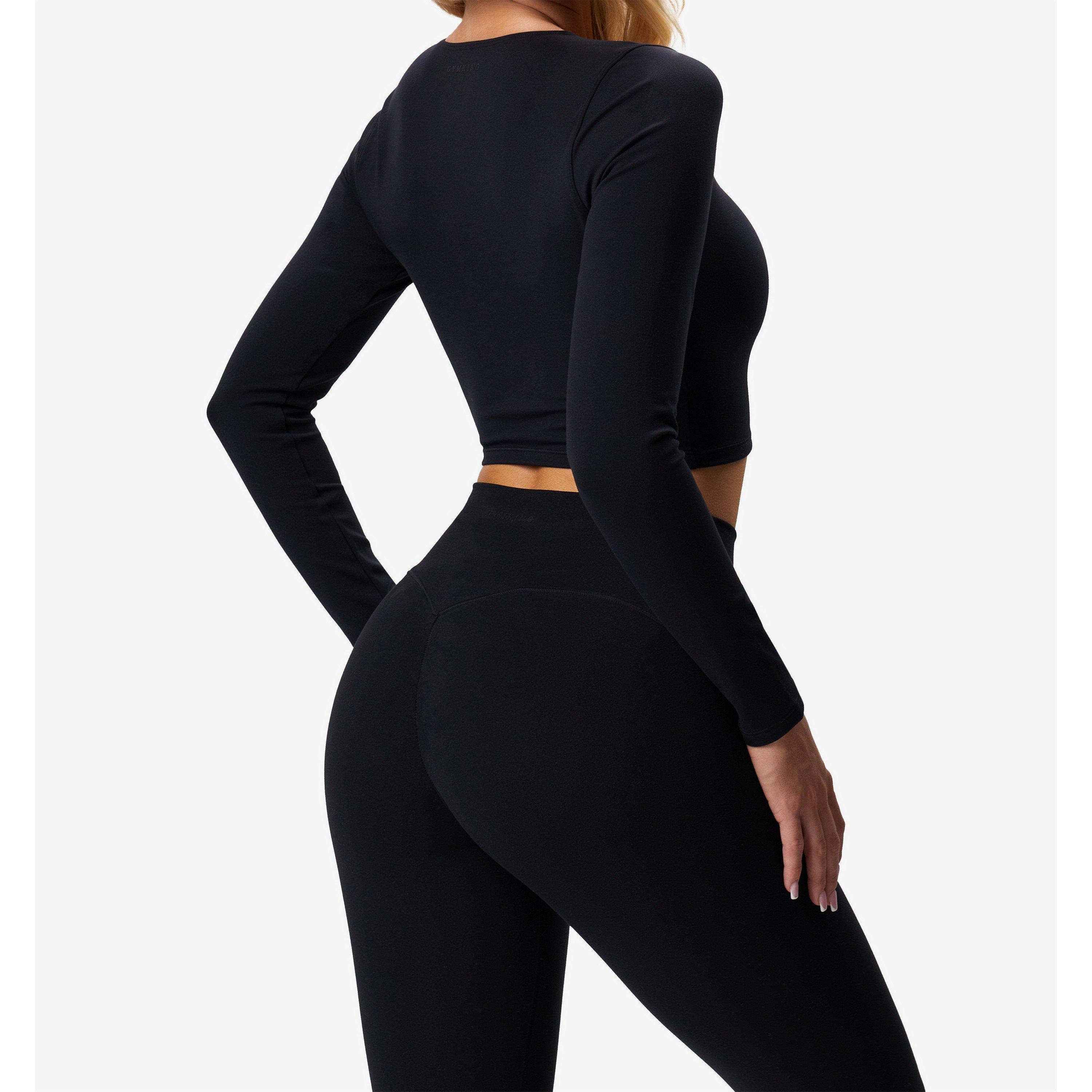 Black Luxe - Gym King - Womens Peach Luxe Long-Sleeve Performance Gym Top - 3