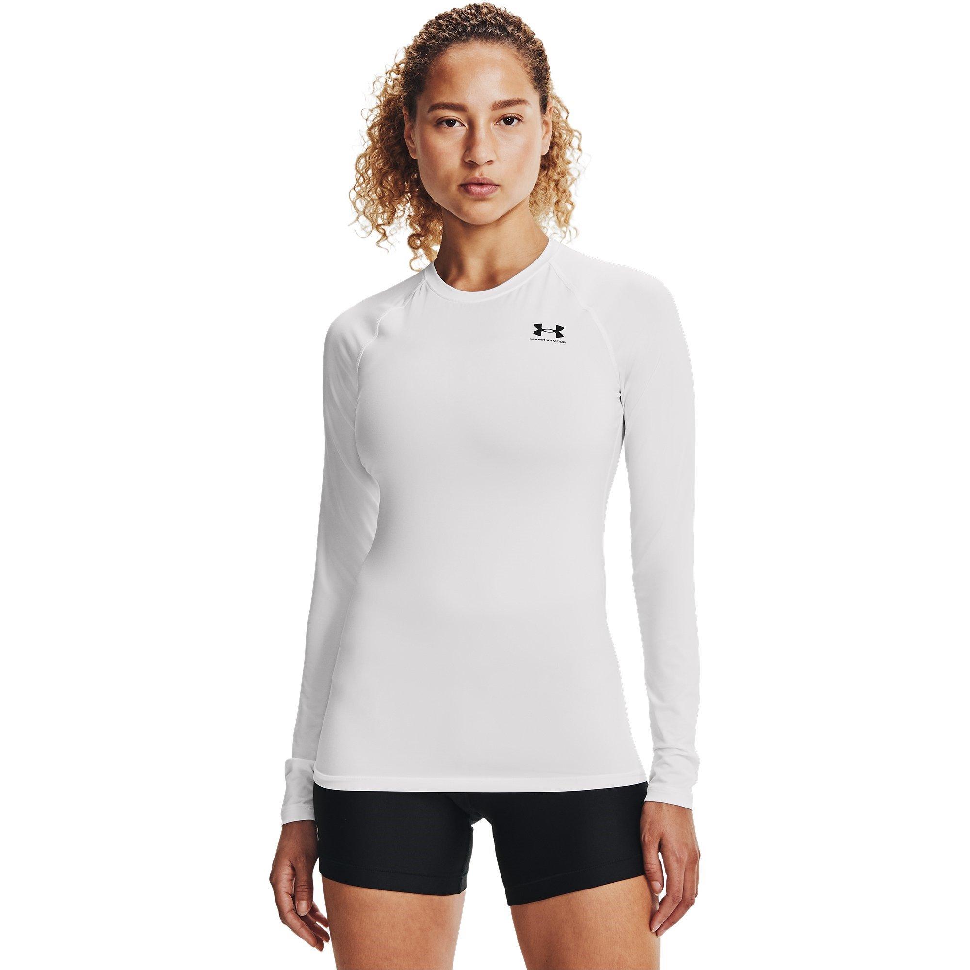 White - Under Armour - Hg Authentics Long-Sleeve Performance Gym Top - 3