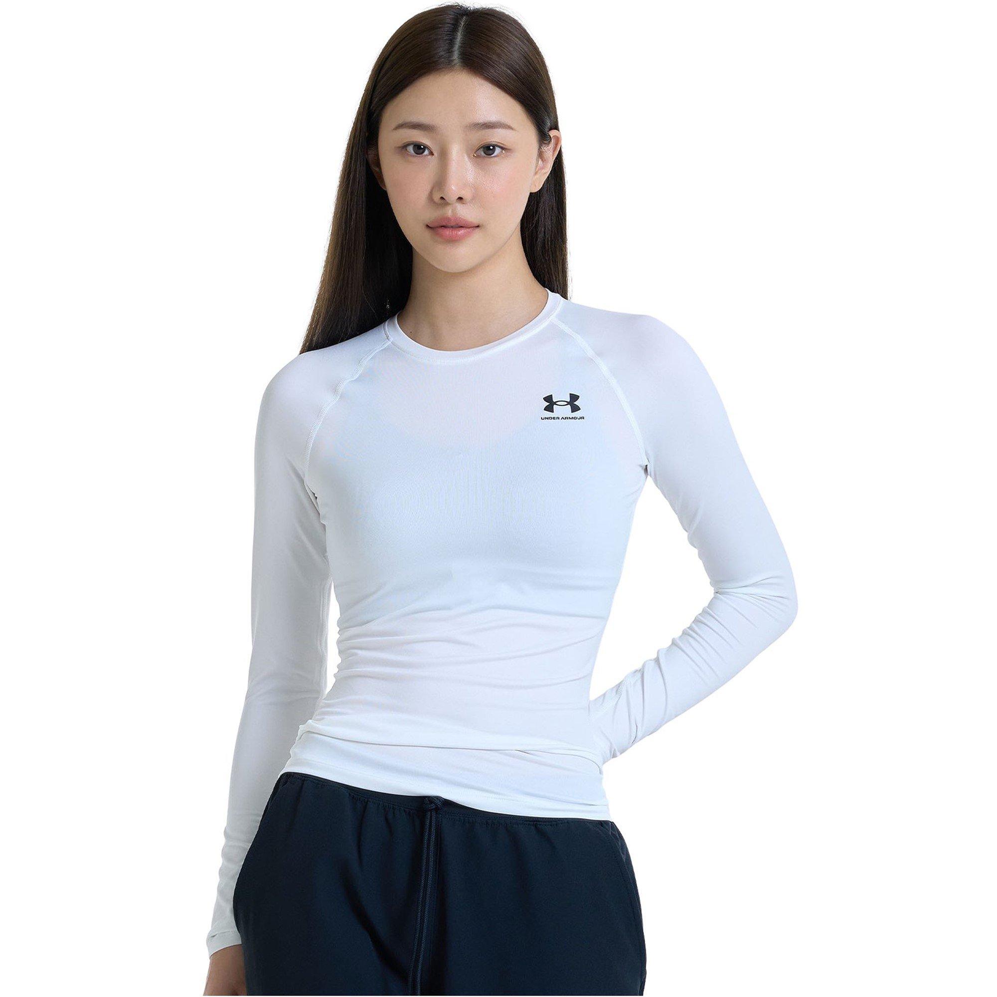 White - Under Armour - Hg Authentics Long-Sleeve Performance Gym Top - 5