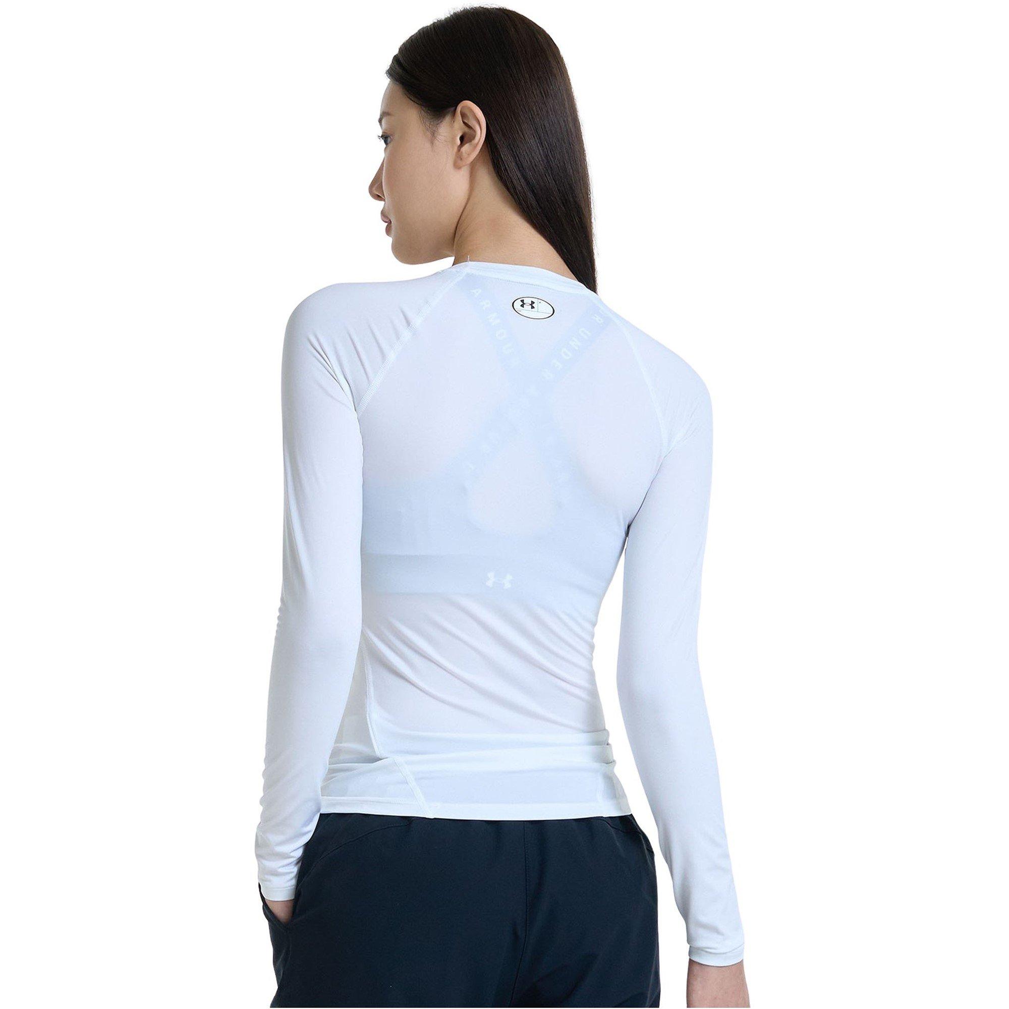 White - Under Armour - Hg Authentics Long-Sleeve Performance Gym Top - 6