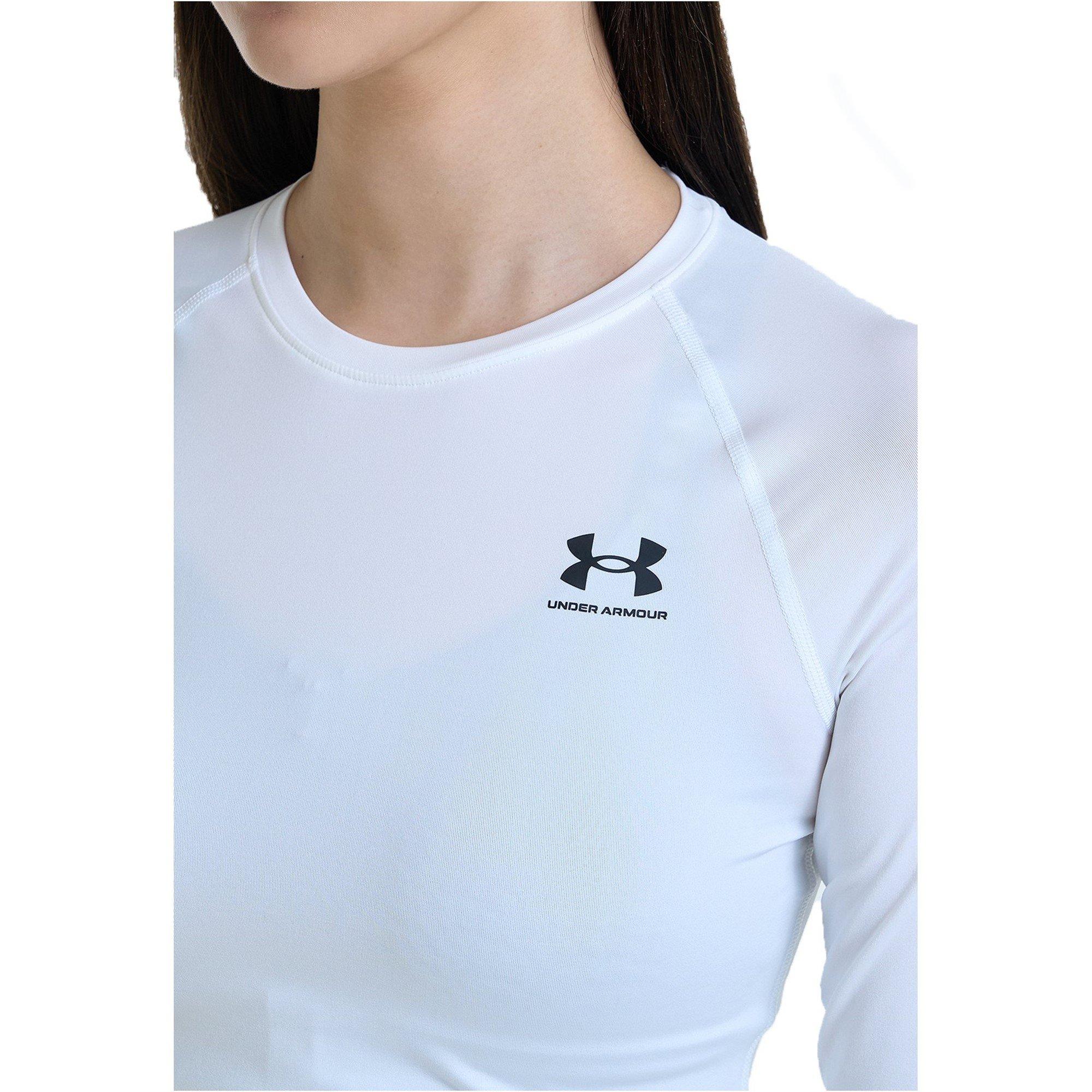 White - Under Armour - Hg Authentics Long-Sleeve Performance Gym Top - 8