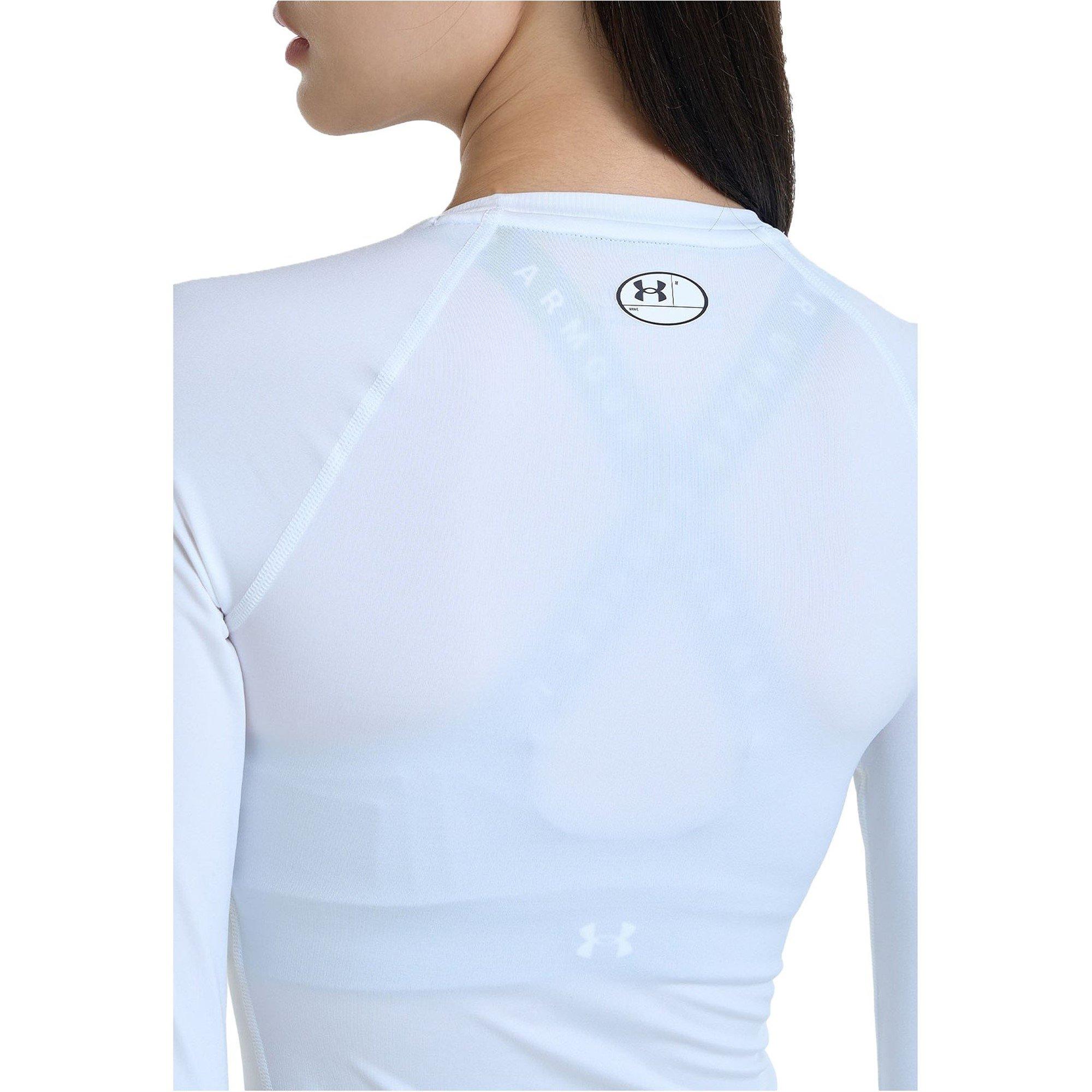 White - Under Armour - Hg Authentics Long-Sleeve Performance Gym Top - 10