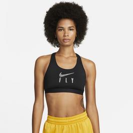 Nike Swoosh Fly High-Support Non-Padded Mesh-Back Sports Bra