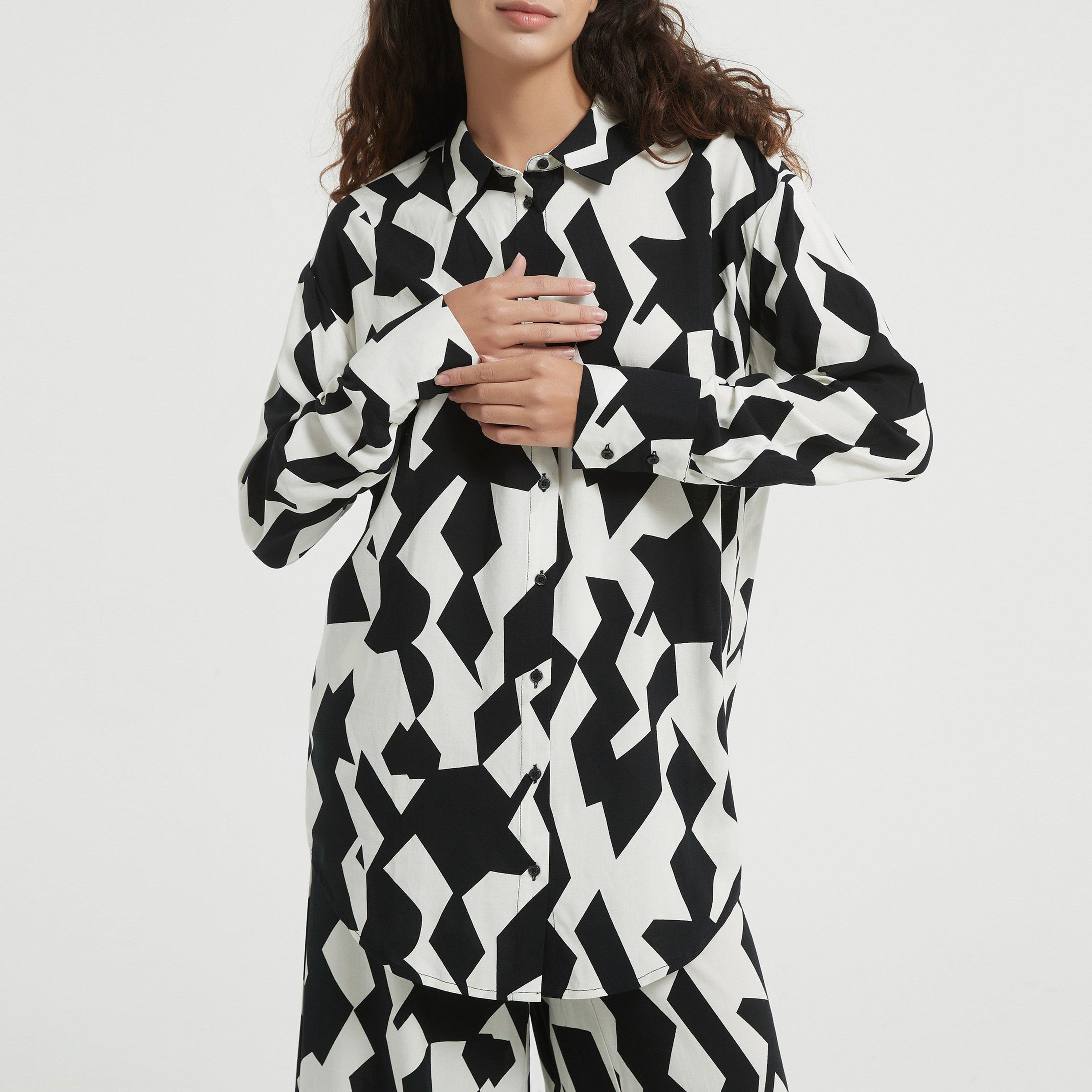Mono Print - Be You - Ladies Mono Print Shirt - 1