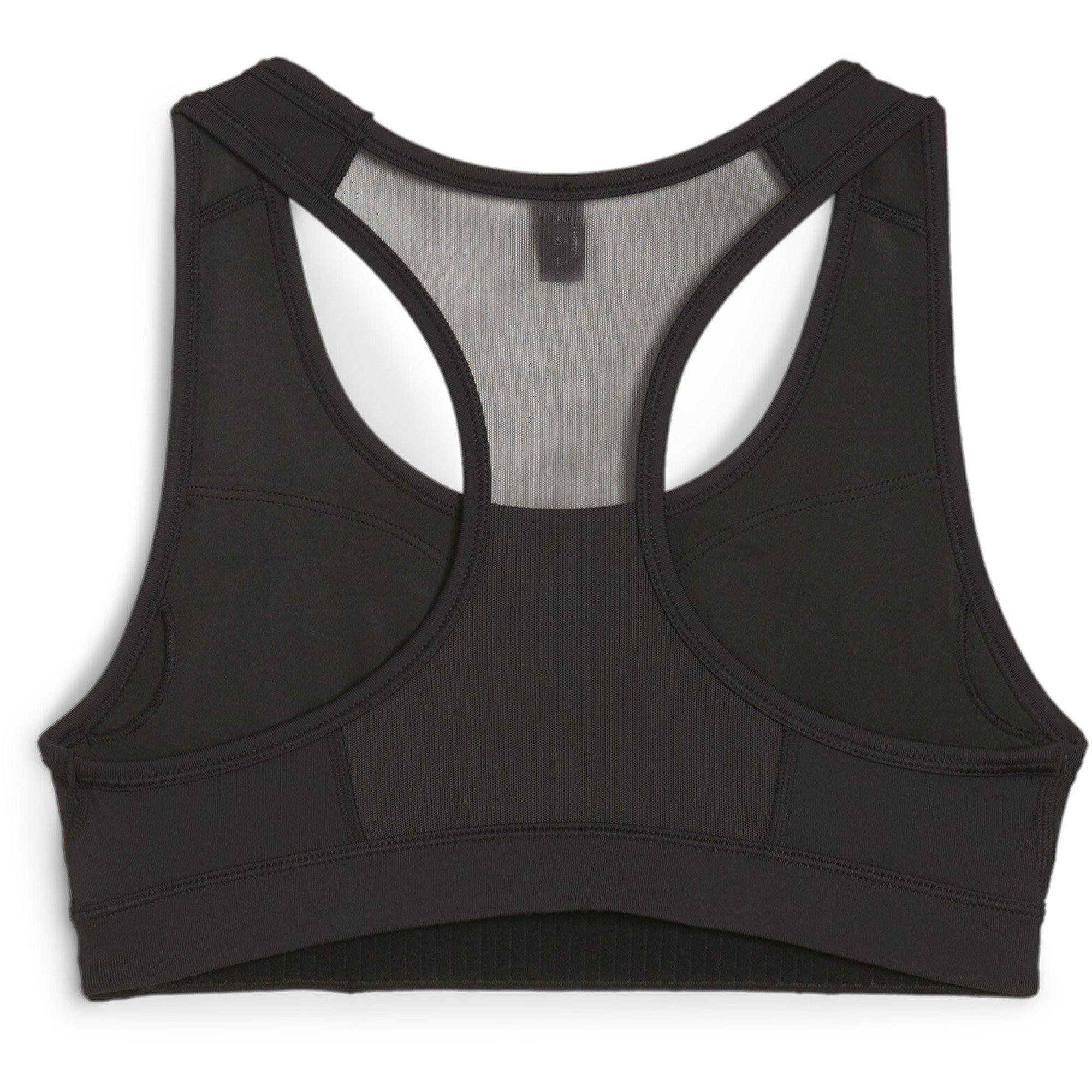 Puma Blk-White - Puma - 4KEEPS Womens Training Medium Support Sports Bra - 7