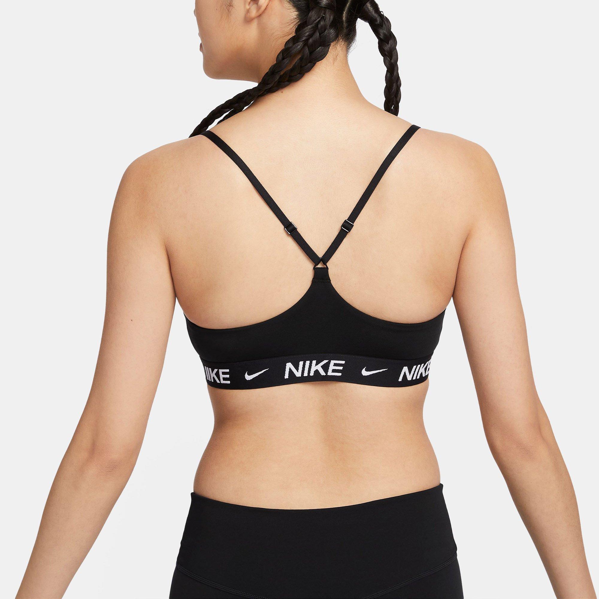 Black/Blk/White - Nike - Indy Womens Padded Light Support Sports Bra - 2