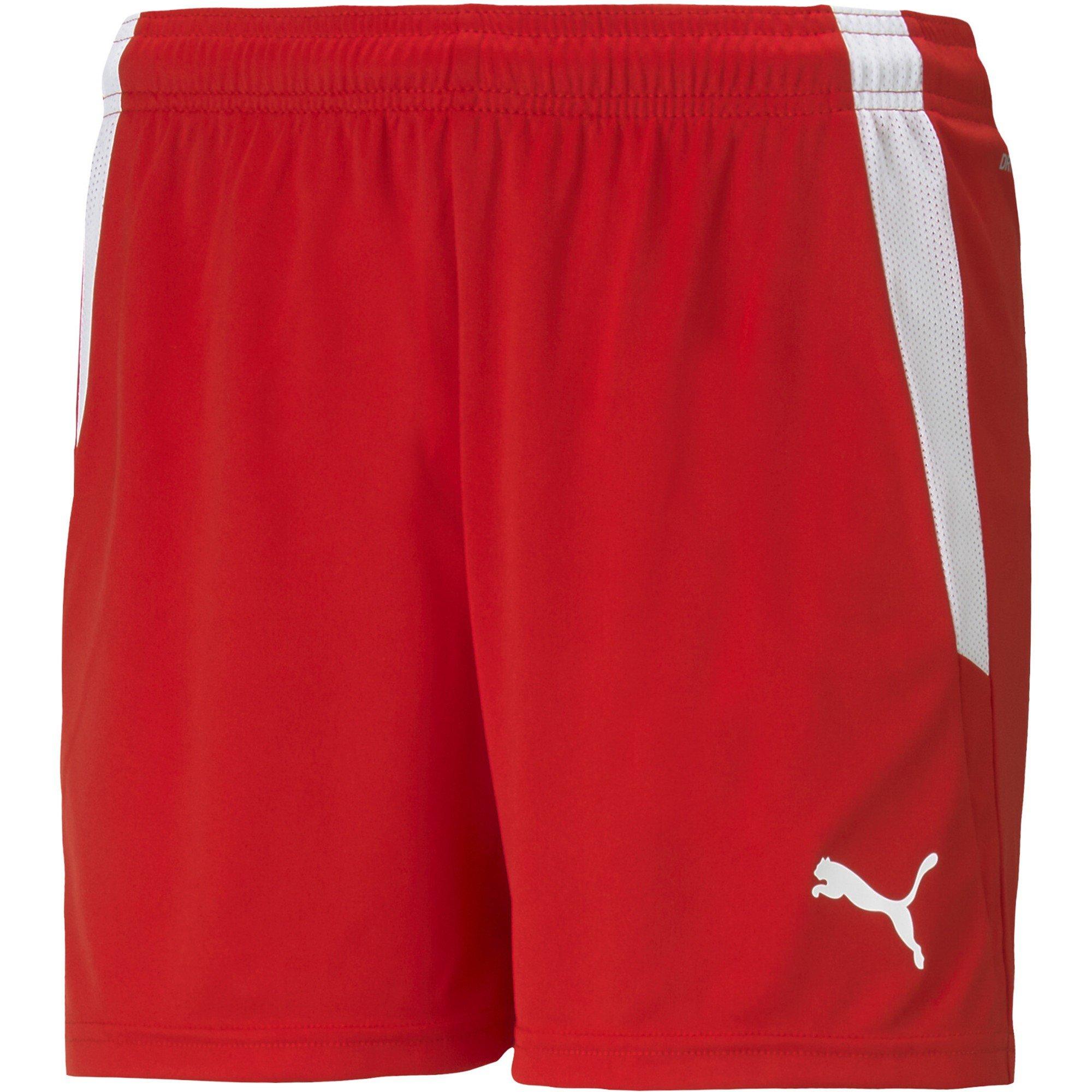 Red-White - Puma - Puma Teamliga Shorts W Football Short Womens - 1