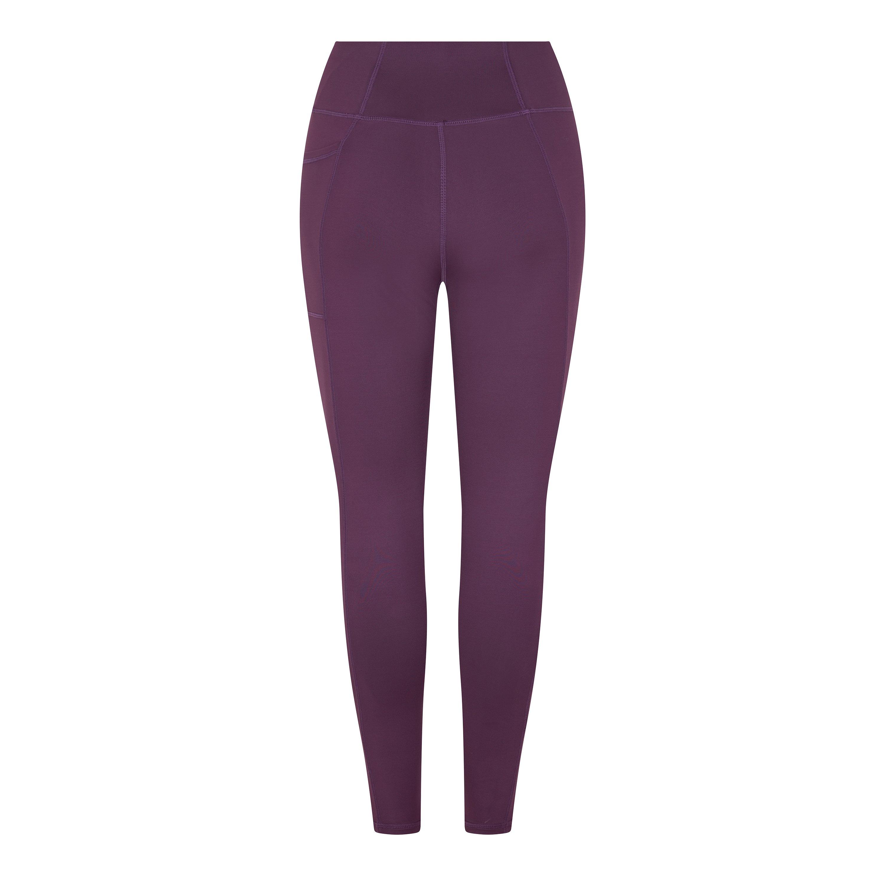 DrkCherry/Mauve - Red Run - Womens Active Dark Cherry Sculpted Leggings - 2