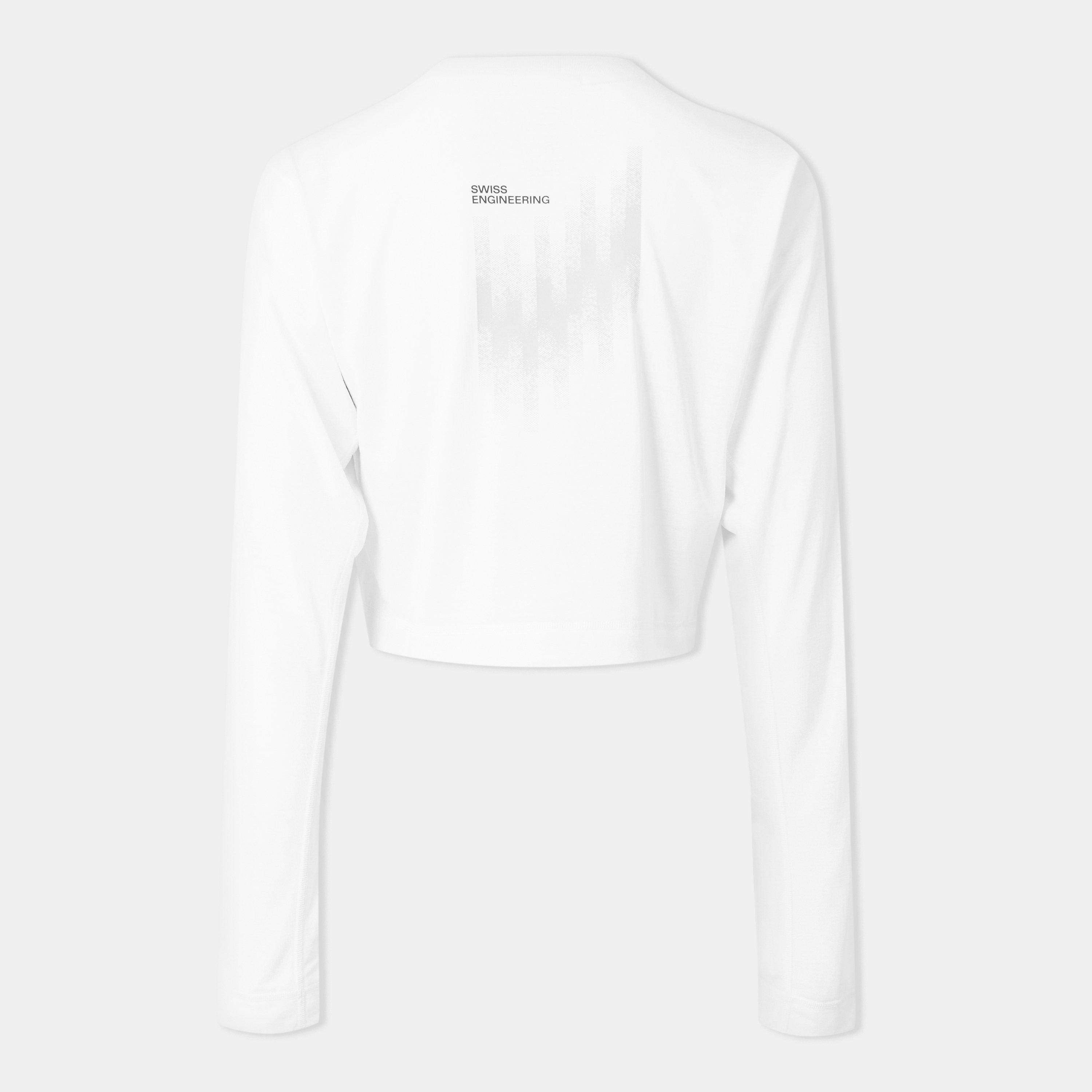 White - On - Women's Long-Sleeve Performance T-Shirt - 2