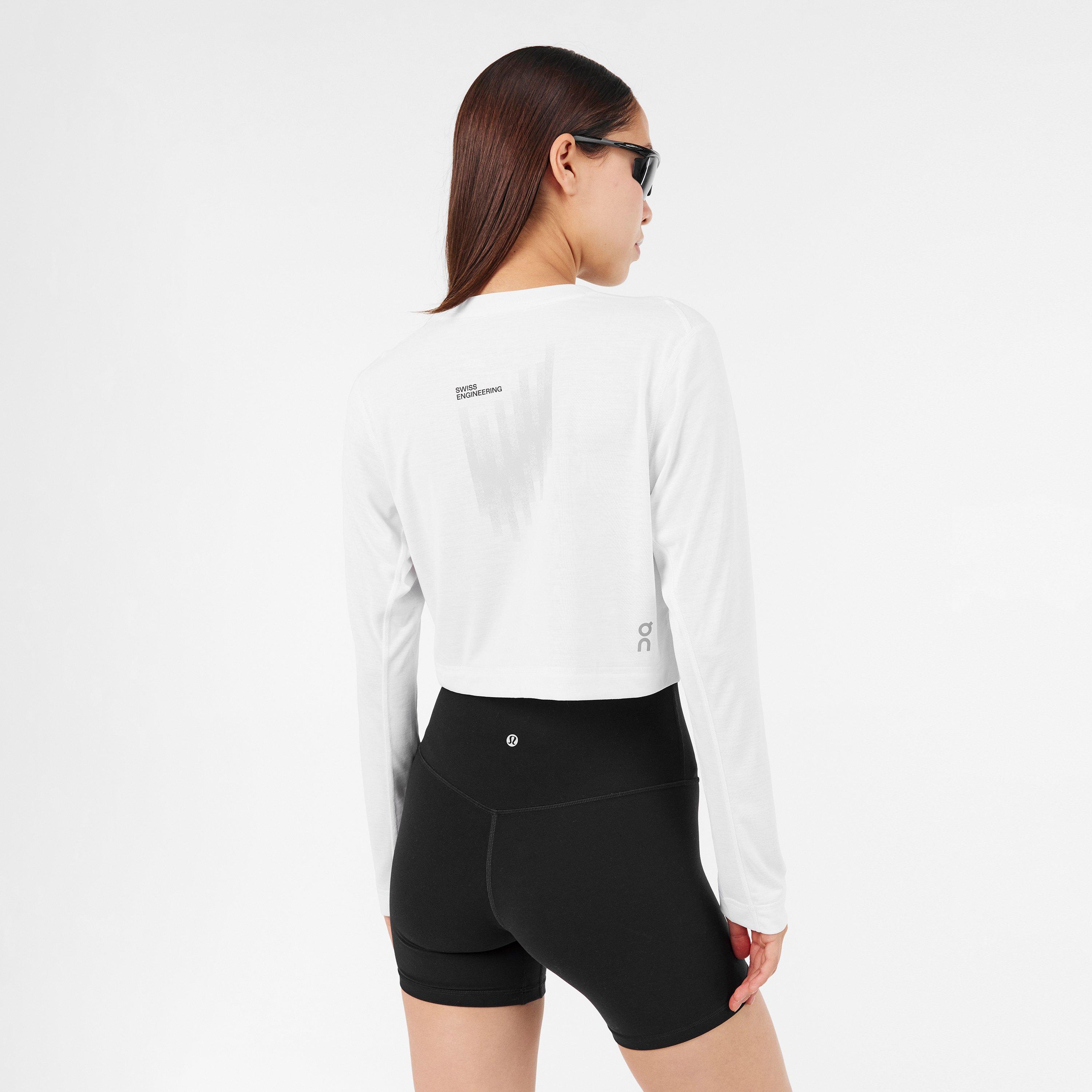 White - On - Women's Long-Sleeve Performance T-Shirt - 4