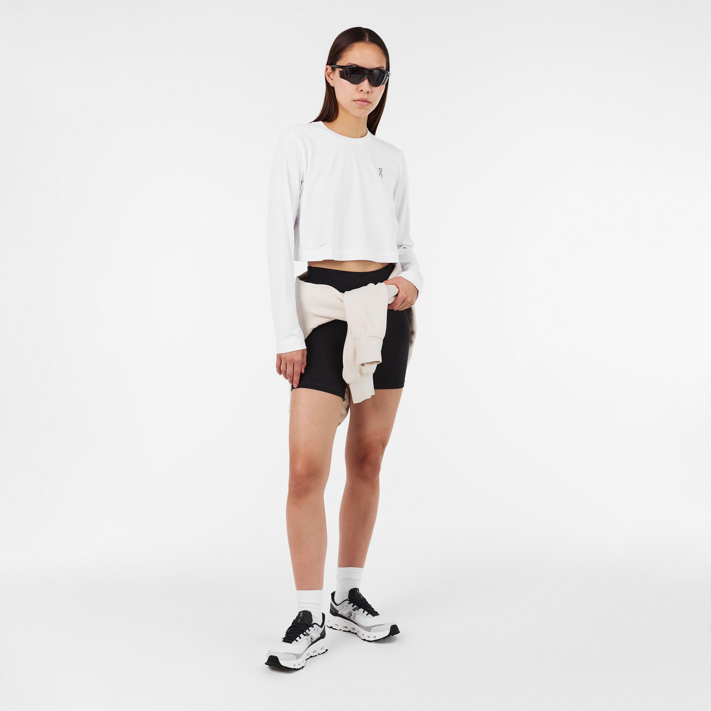 White - On - Women's Long-Sleeve Performance T-Shirt - 6