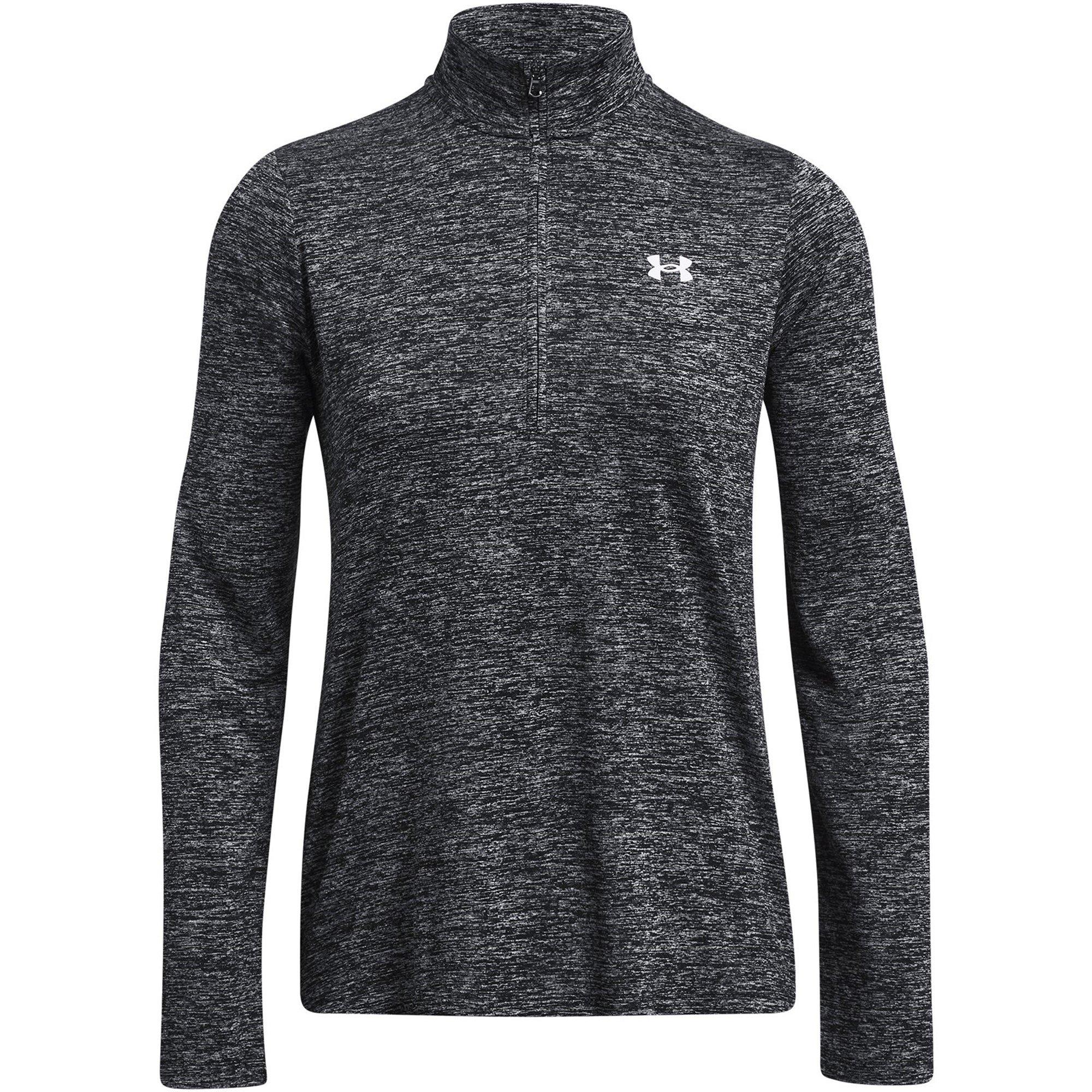 Black Twist - Under Armour - Tech Half Zip Top Womens - 1