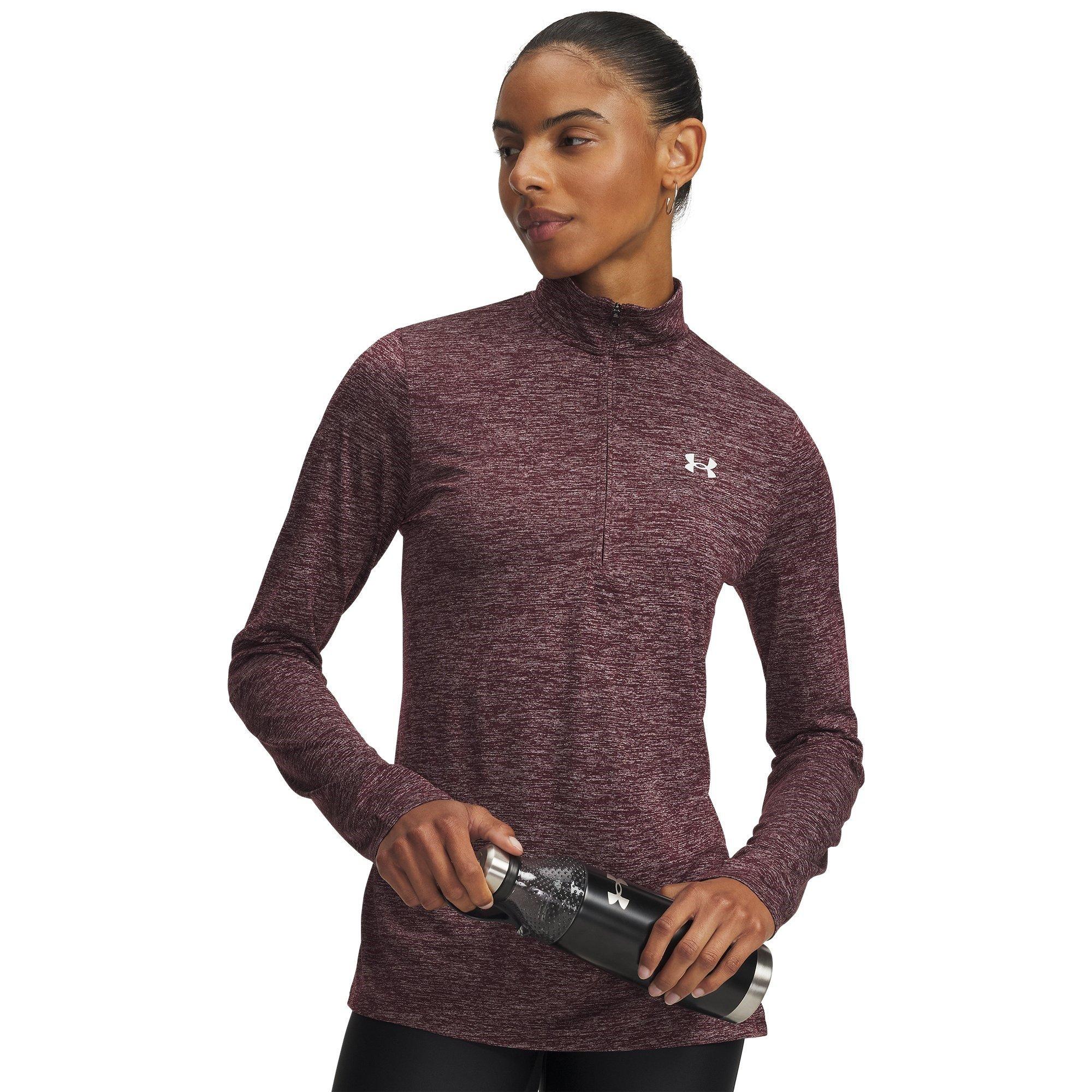 Under Armour Women's Tech Half Zip Top - Dark Maroon - 10 (S)