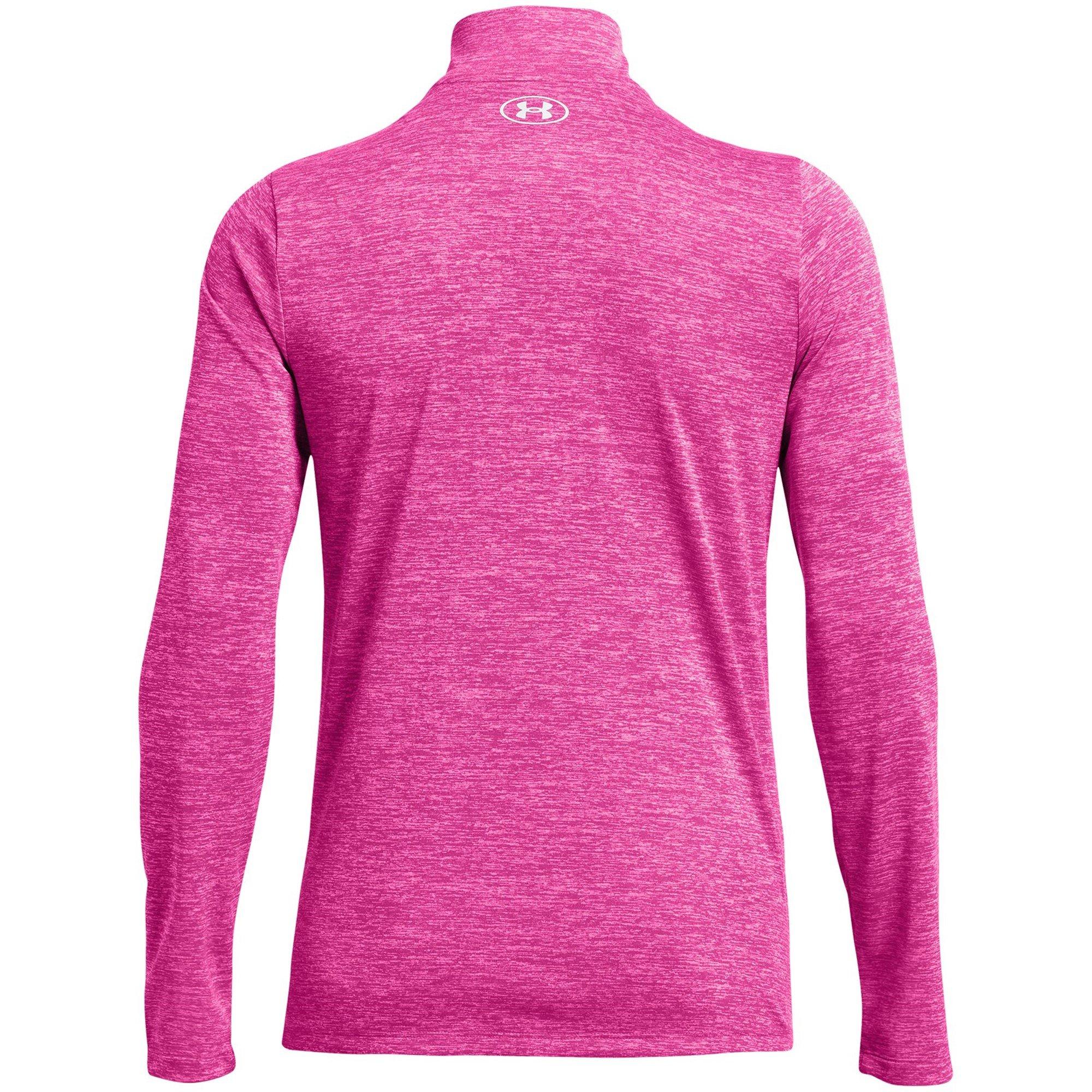 Pink - Under Armour - Tech Half Zip Top Womens - 5
