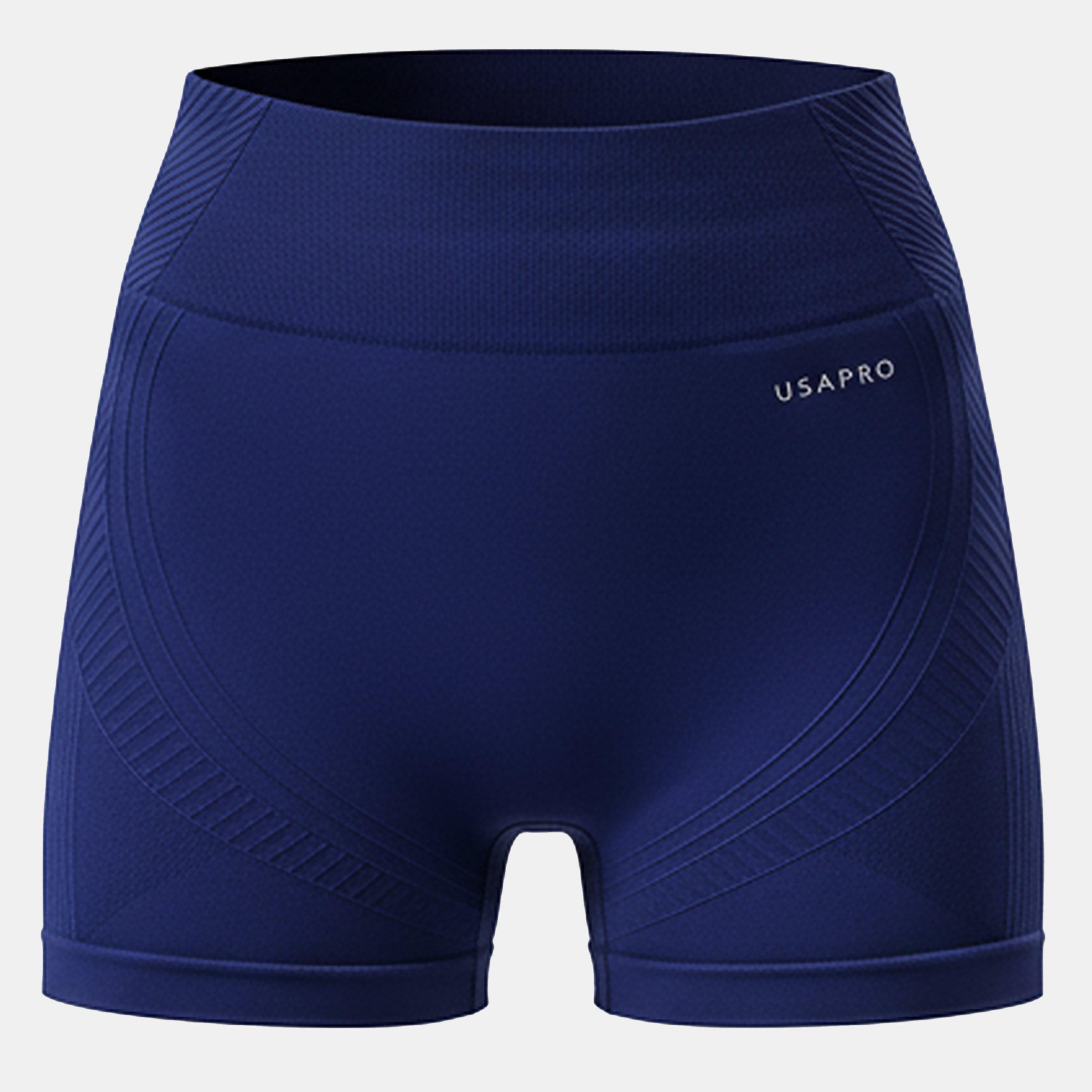 Usa Pro Women's Usap Seamless 3 Inch Shorts - Navy - 16 (44)