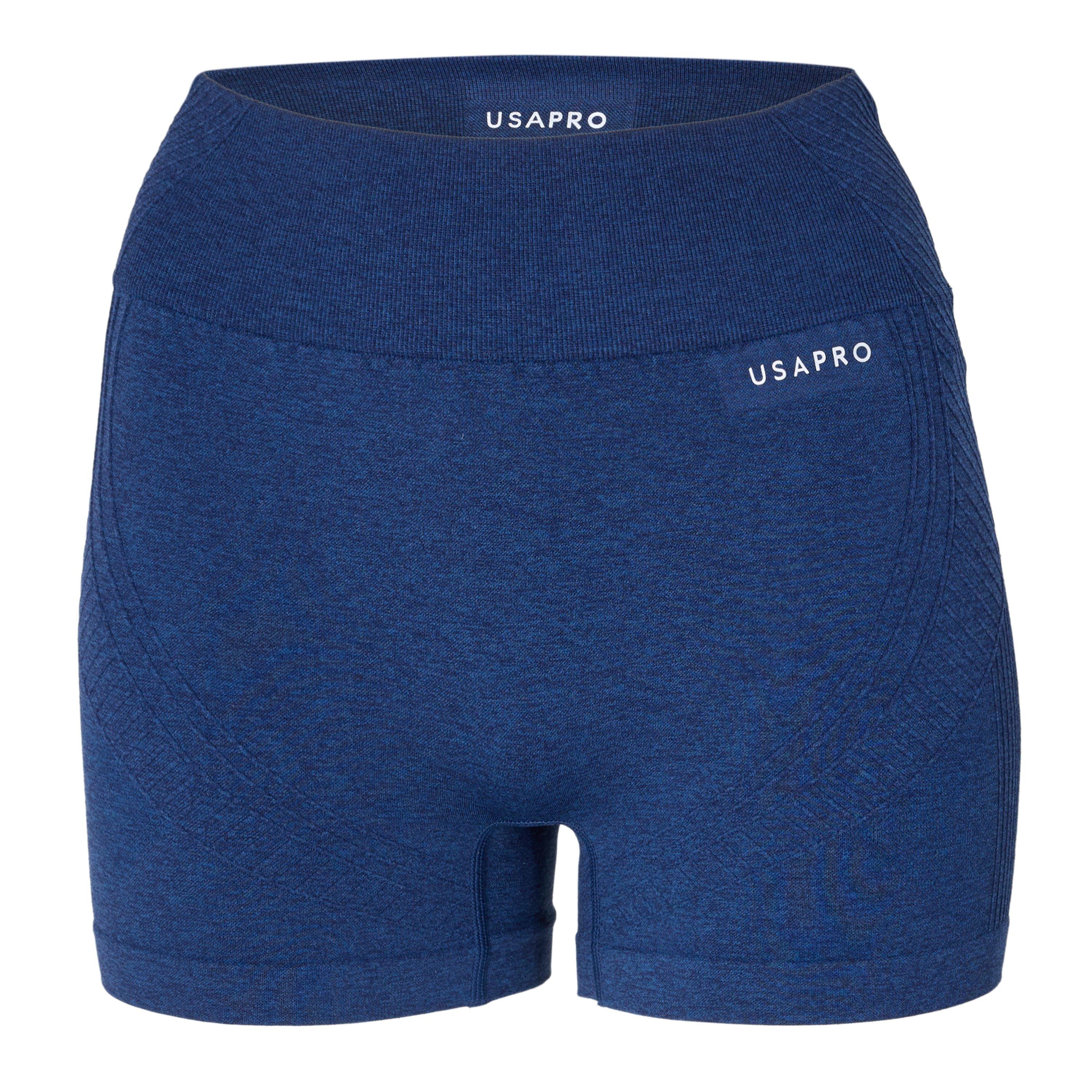 Usa Pro Women's Usap Seamless 3 Inch Shorts - Navy - 12 (40)
