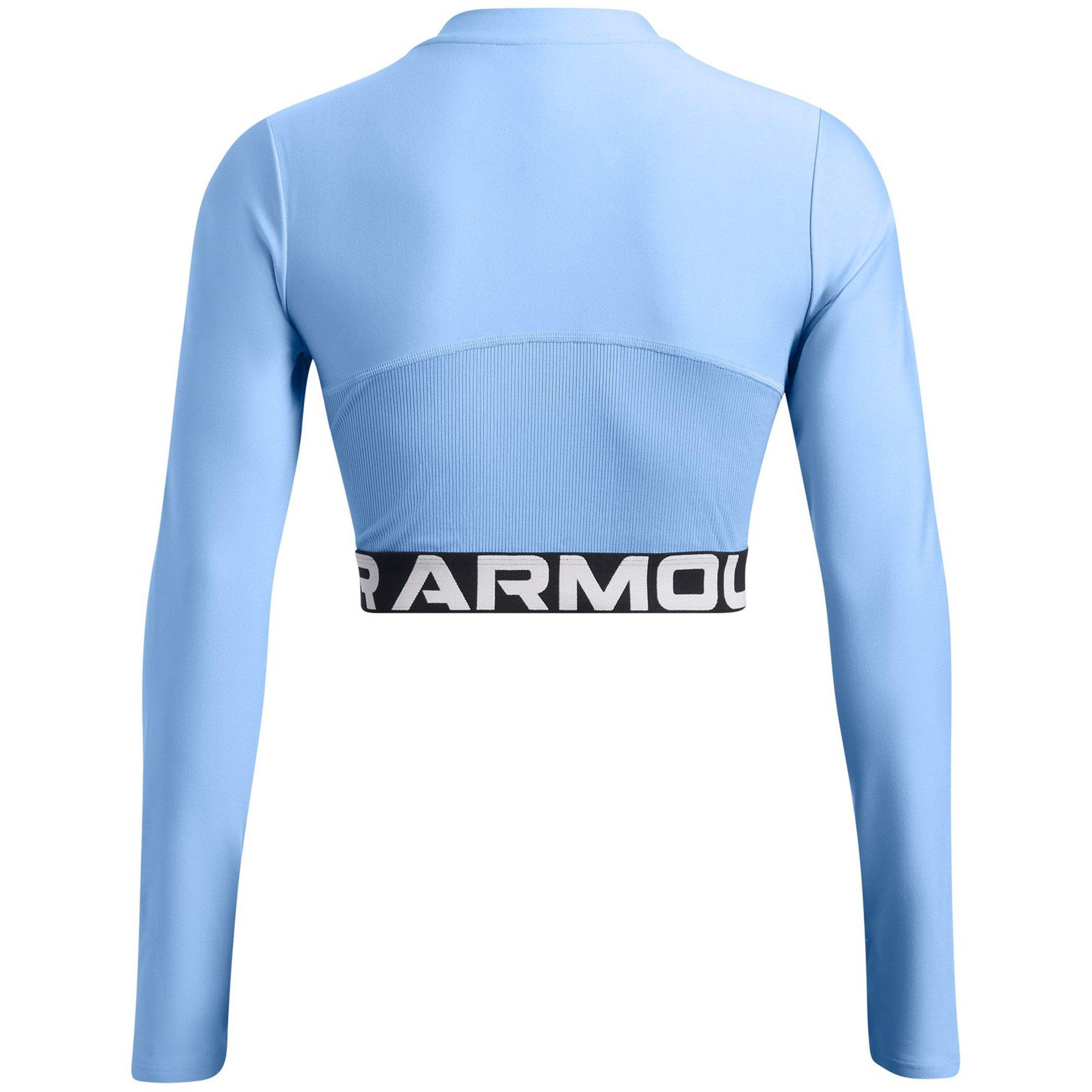 Azul - Under Armour - HeatGear Long-Sleeve Performance Gym Top - 2
