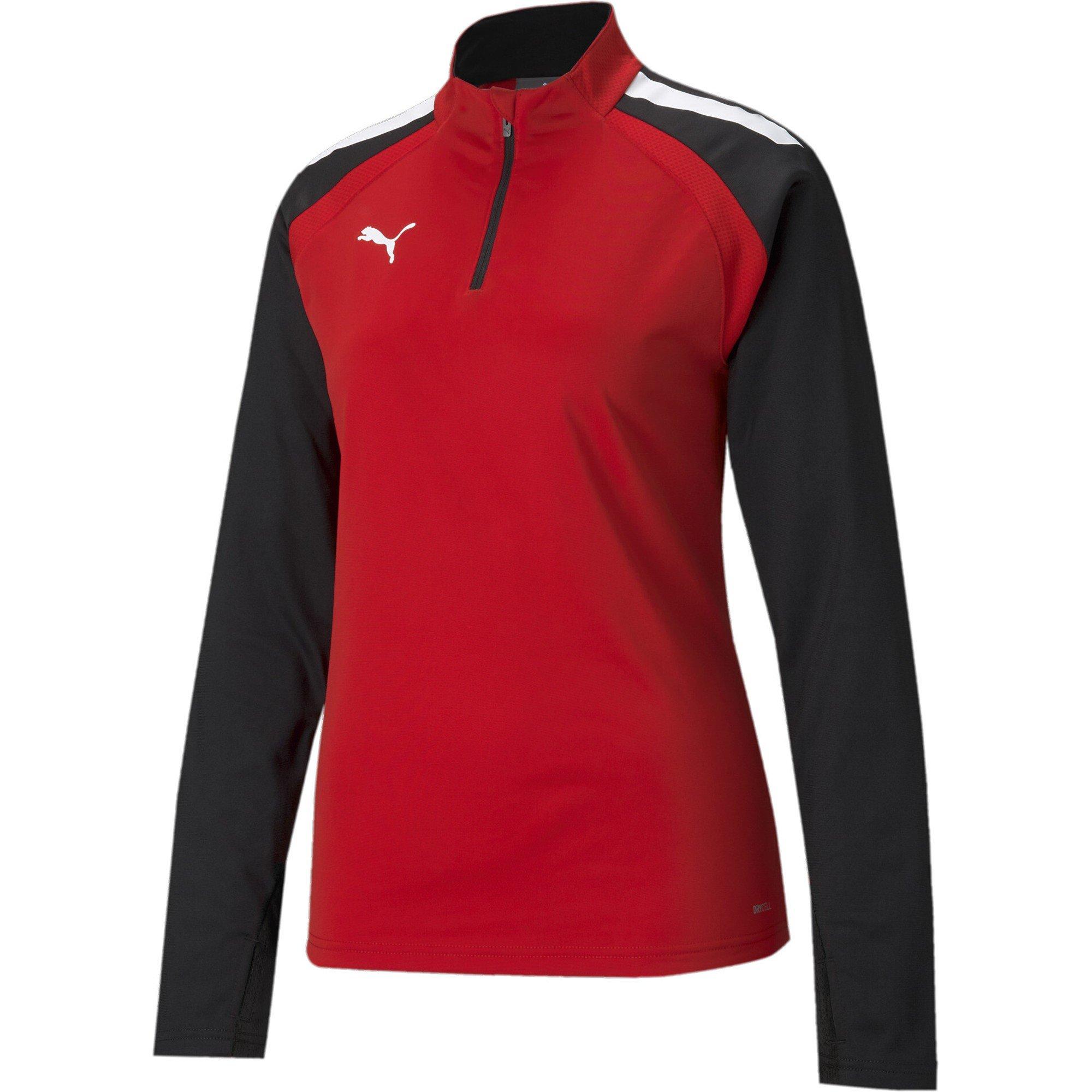 Red-Black - Puma - Puma Teamliga 1/4 Zip Top W Drill Womens - 1