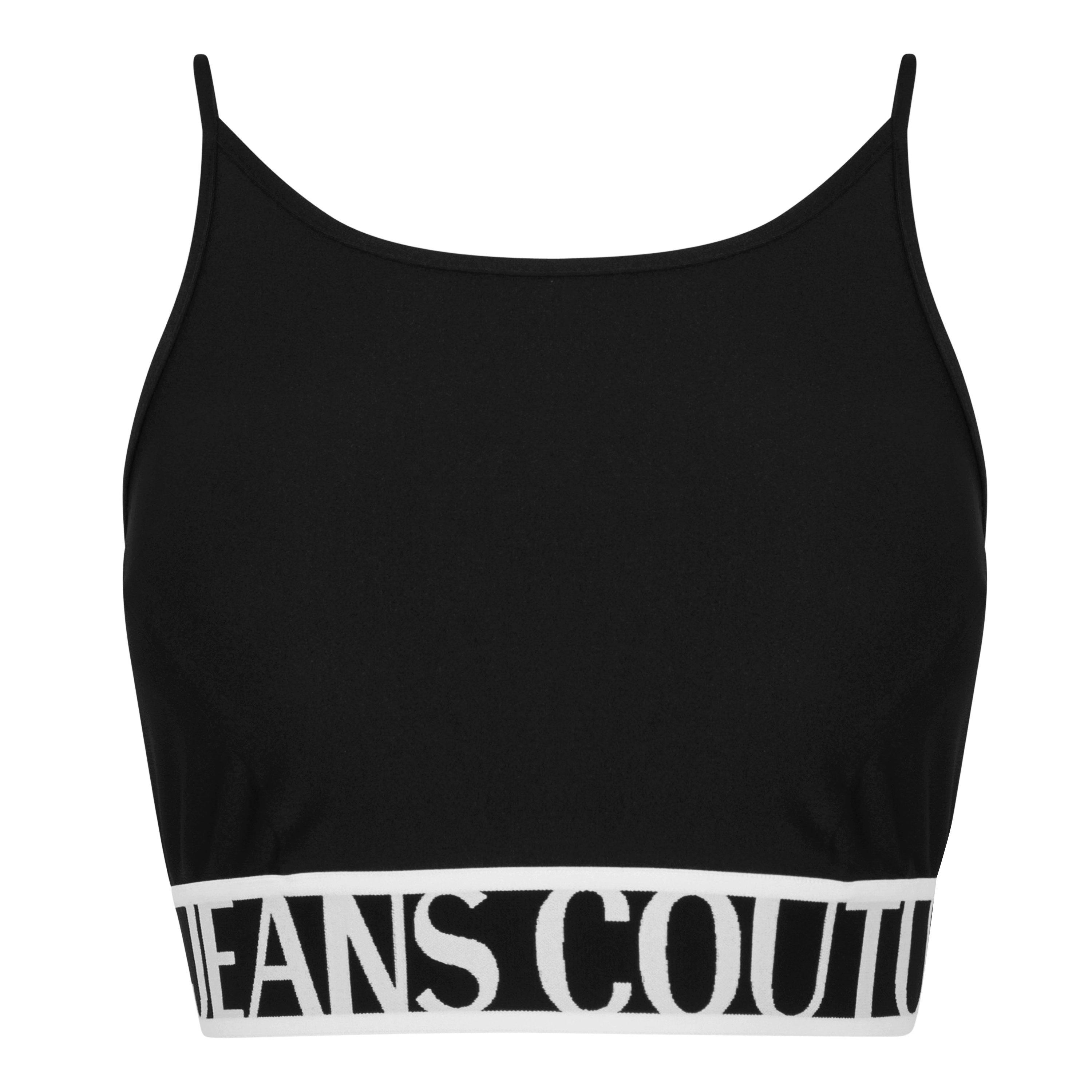 Black 899 - Versace Jeans Couture - Logo Crop Top - 7