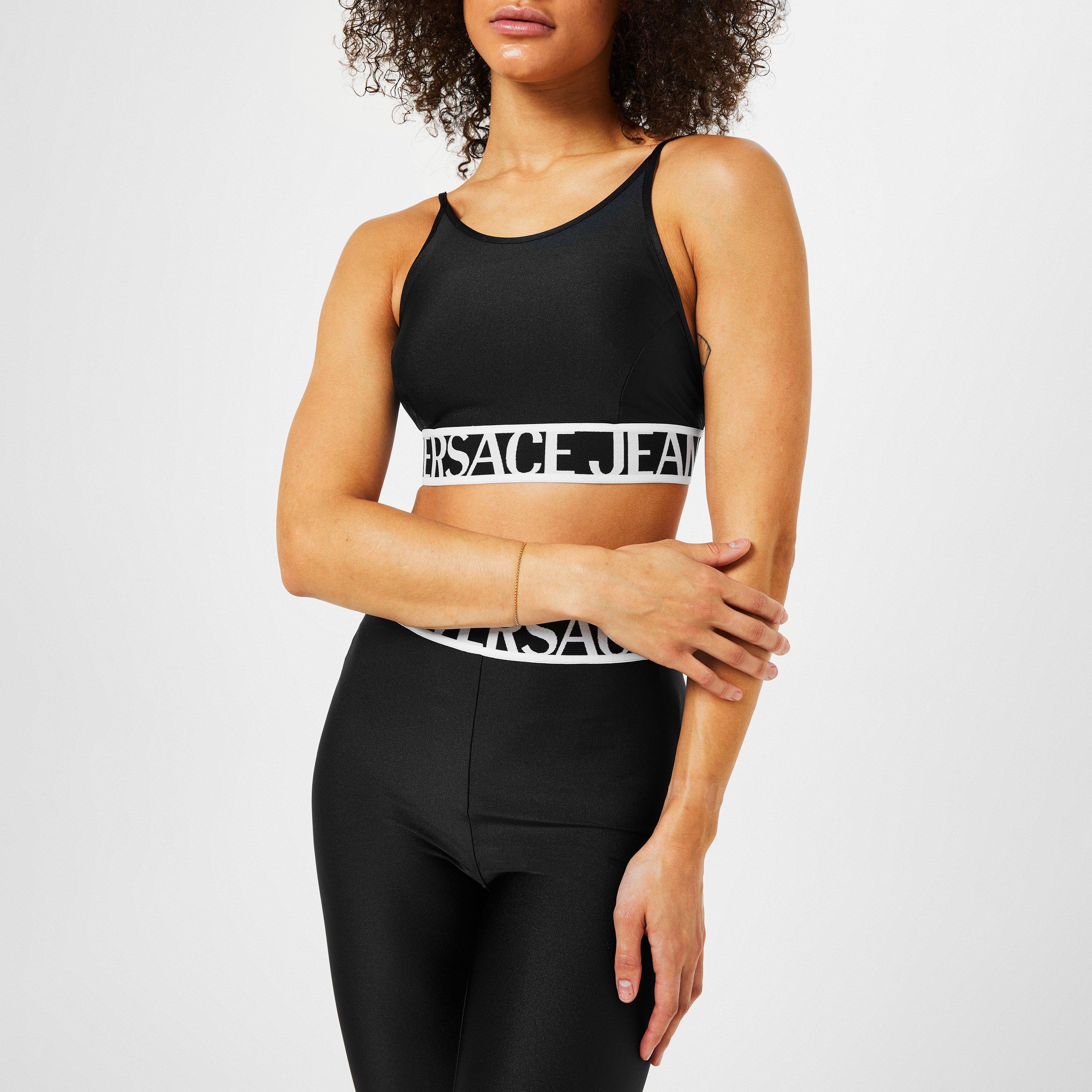 Black 899 - Versace Jeans Couture - Logo Crop Top - 4