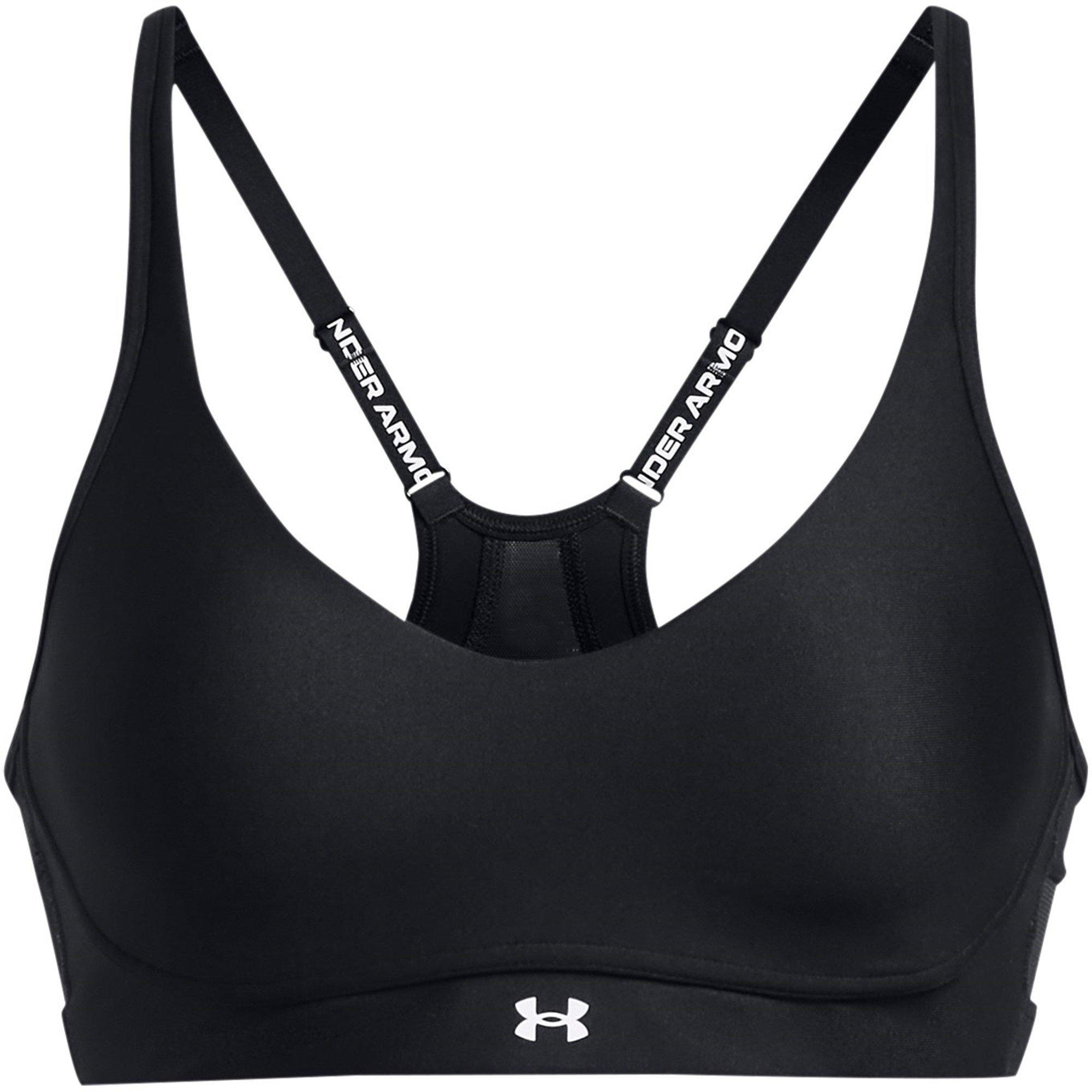 Under Armour Women's Infinity Low Impact Sports Bra - Black/White - 12 (M)