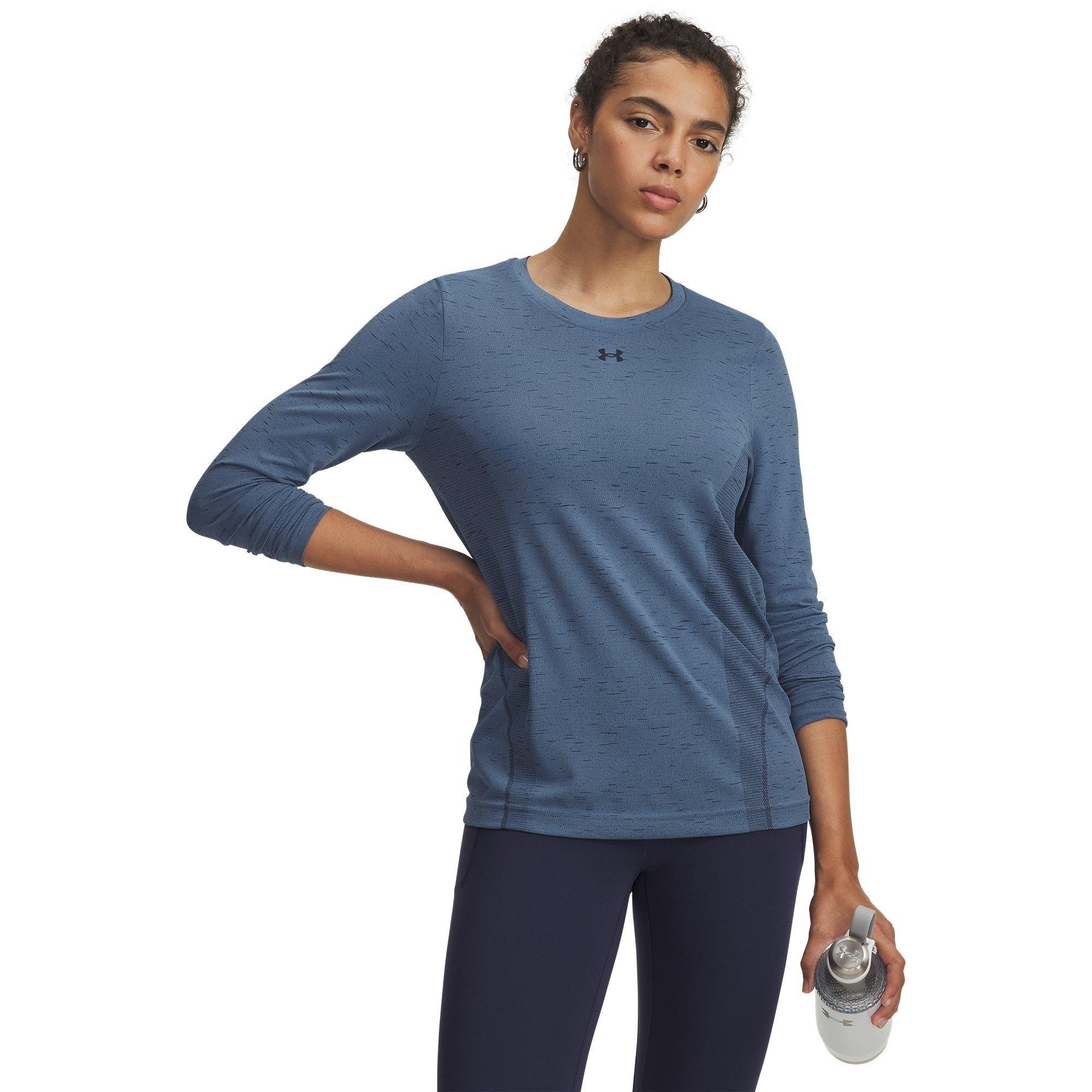 Blue Smoke - Under Armour - Women's Vanish Seamless Loose Long-Sleeve Sweatshirt - 1