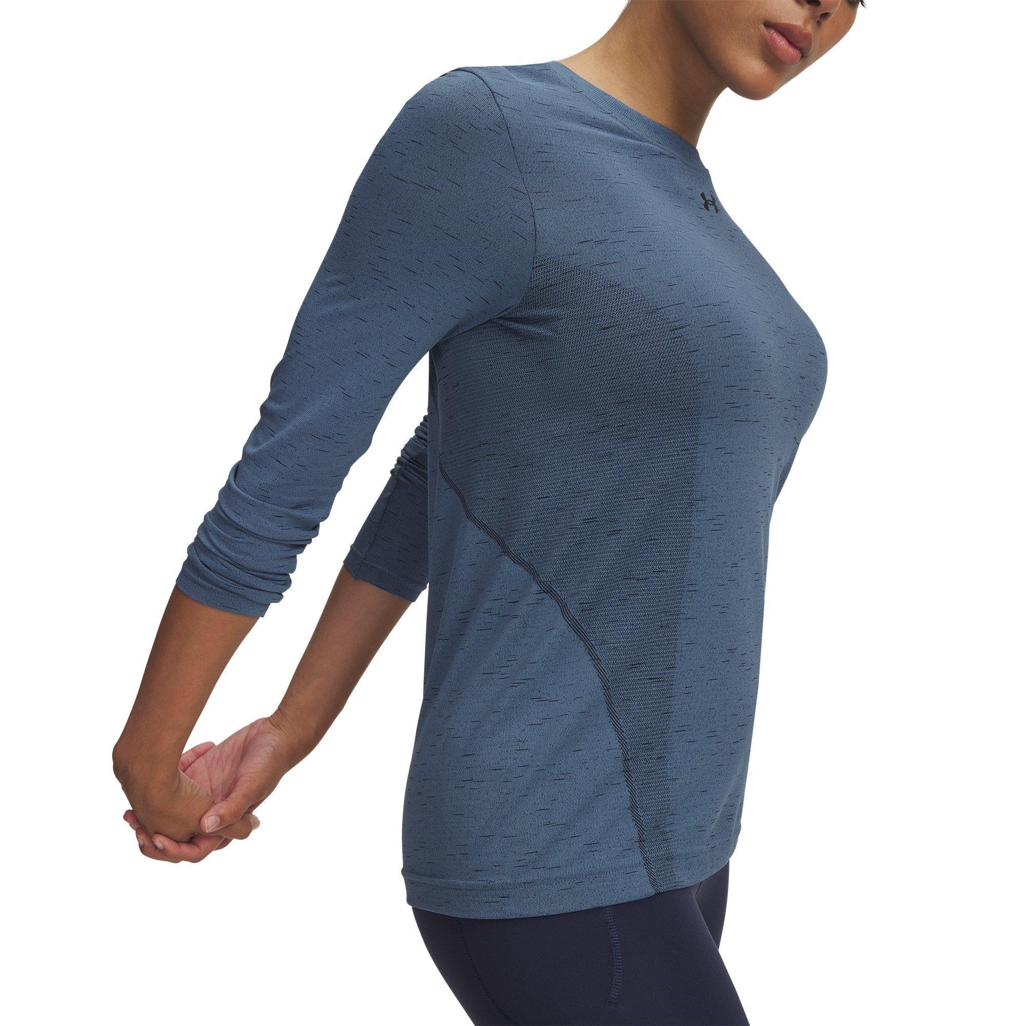 Blue Smoke - Under Armour - Women's Vanish Seamless Loose Long-Sleeve Sweatshirt - 3