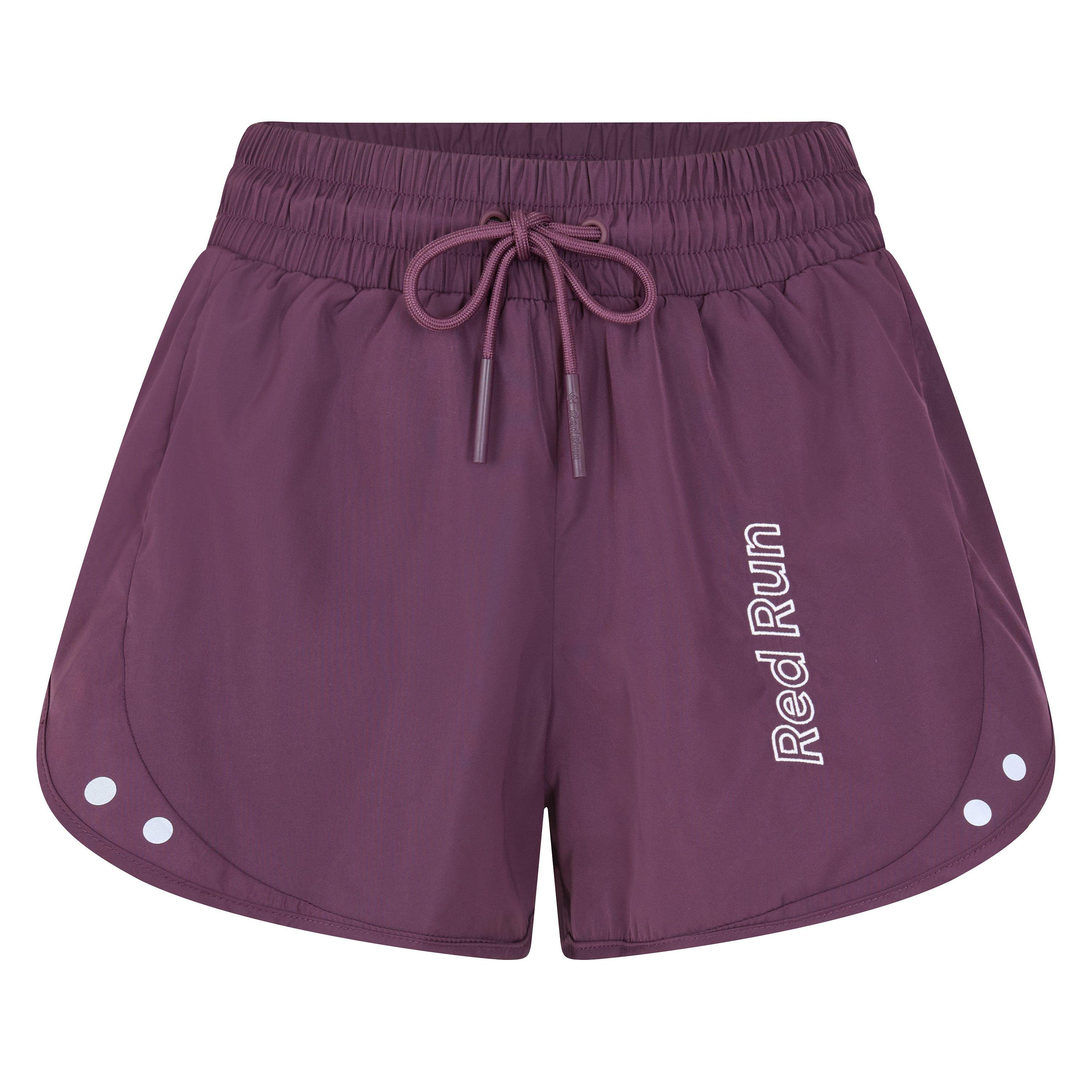 Red Run Women's Running Performance Shorts - Dark Cherry - 12 (M)