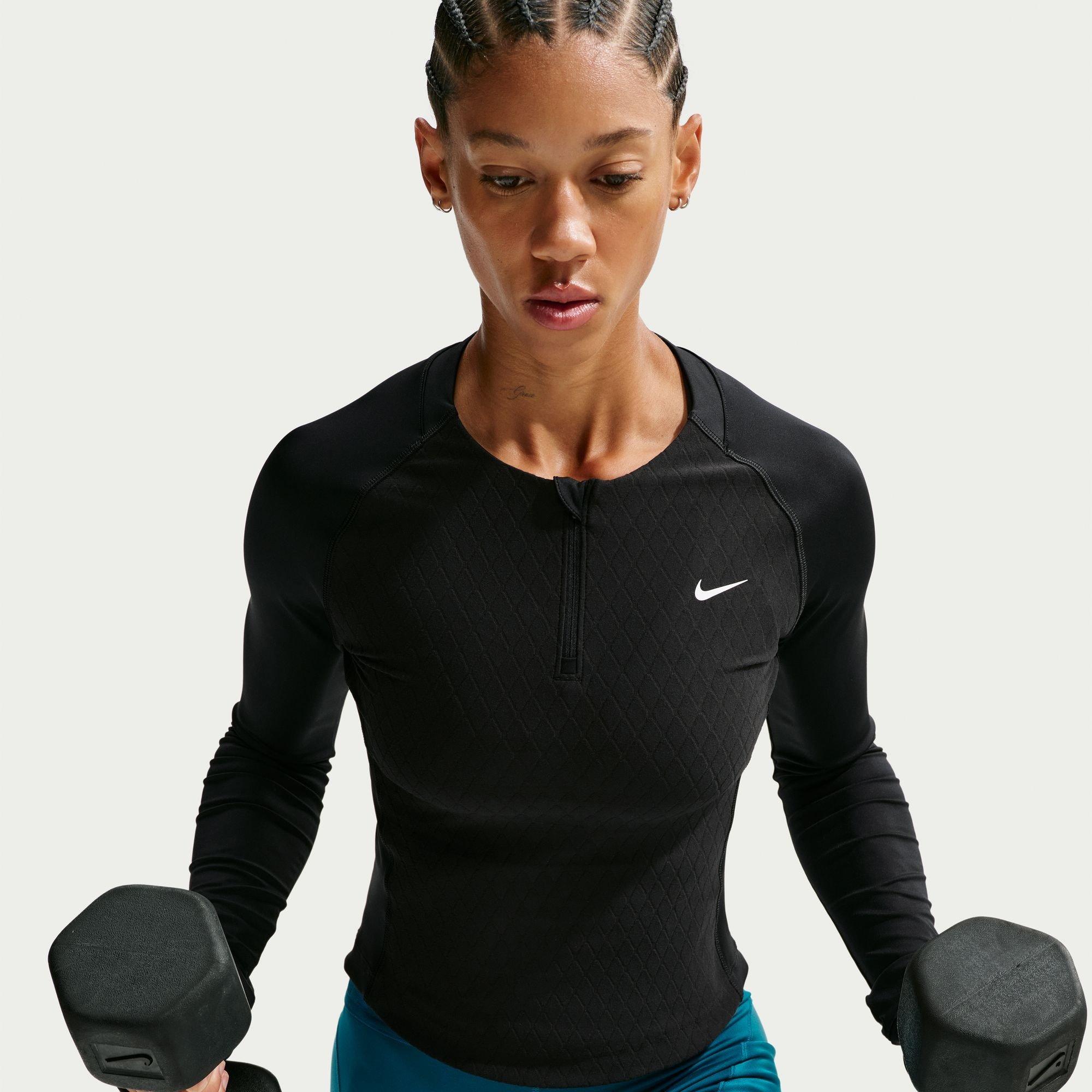 Black/White - Nike - Nike Pro Sculpt Top Ld64 - 3