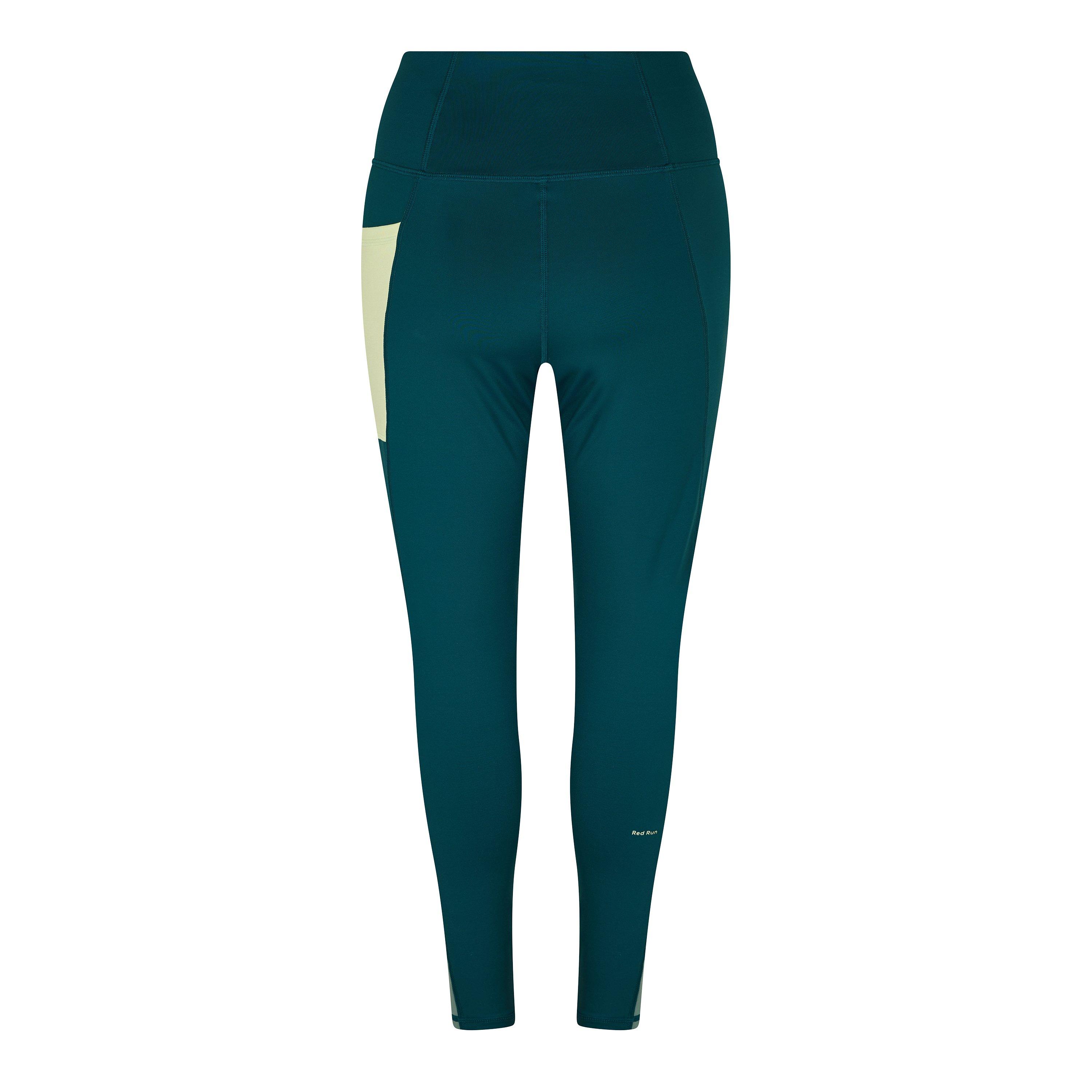 Dark Green - Red Run - Womens Skyline Sculpted Legging - 2