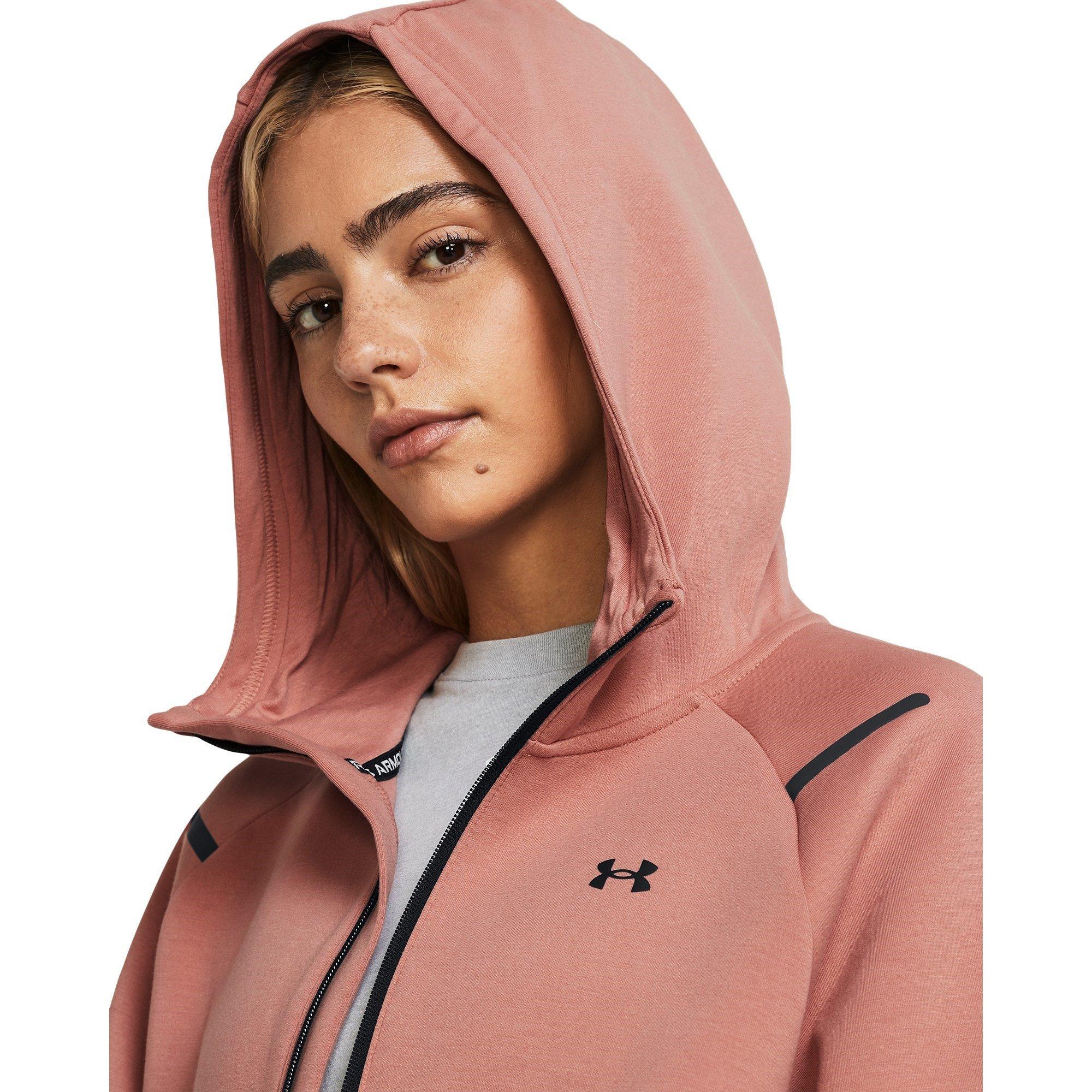Pink - Under Armour - Women's Unst Fleece Full Zip Hoodie - 5