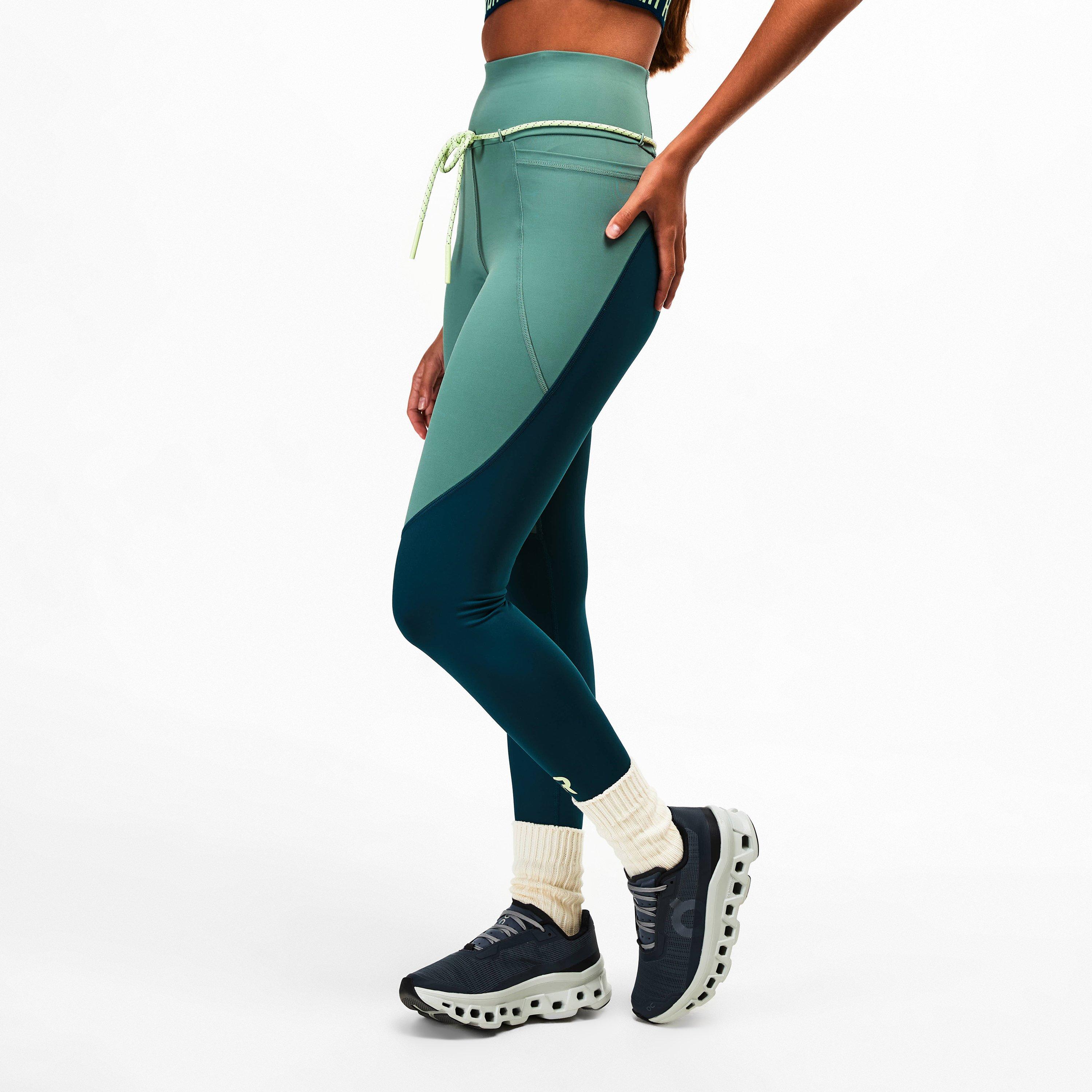 Green - Red Run - Womens Skyline Perky Leggings - 3