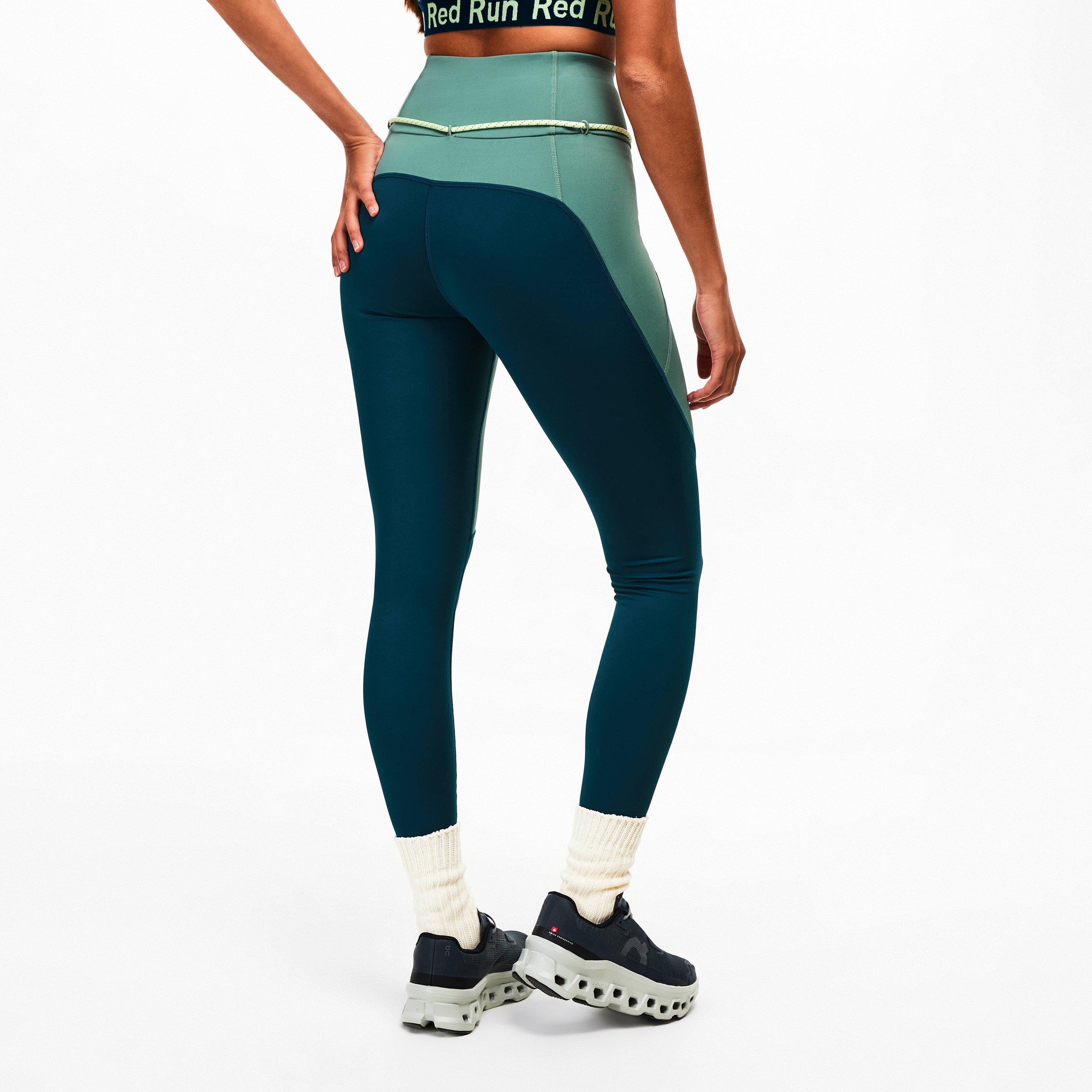 Green - Red Run - Womens Skyline Perky Leggings - 4