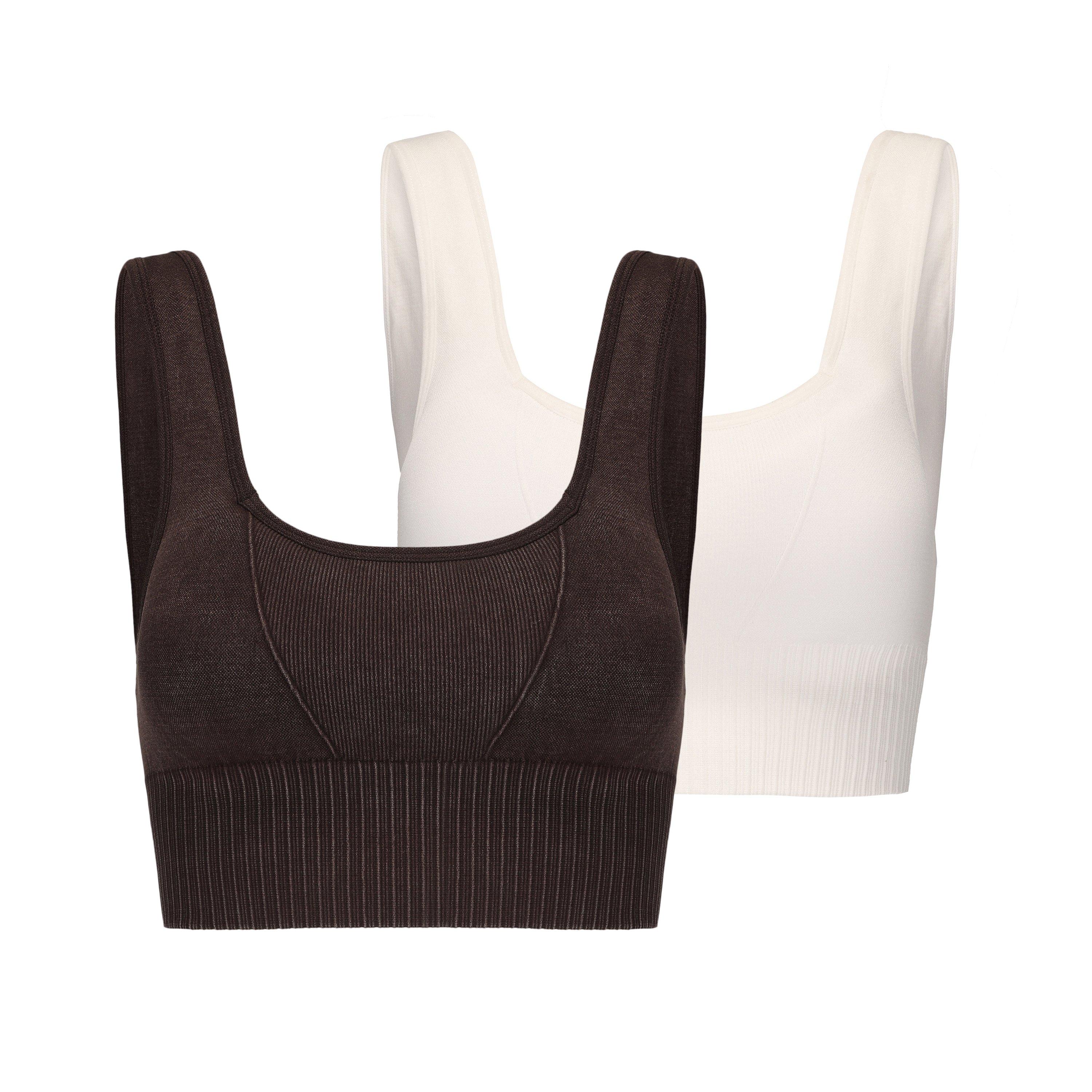 Chocolate/Sugar - Slazenger - Square Neck Bra Womens - 1