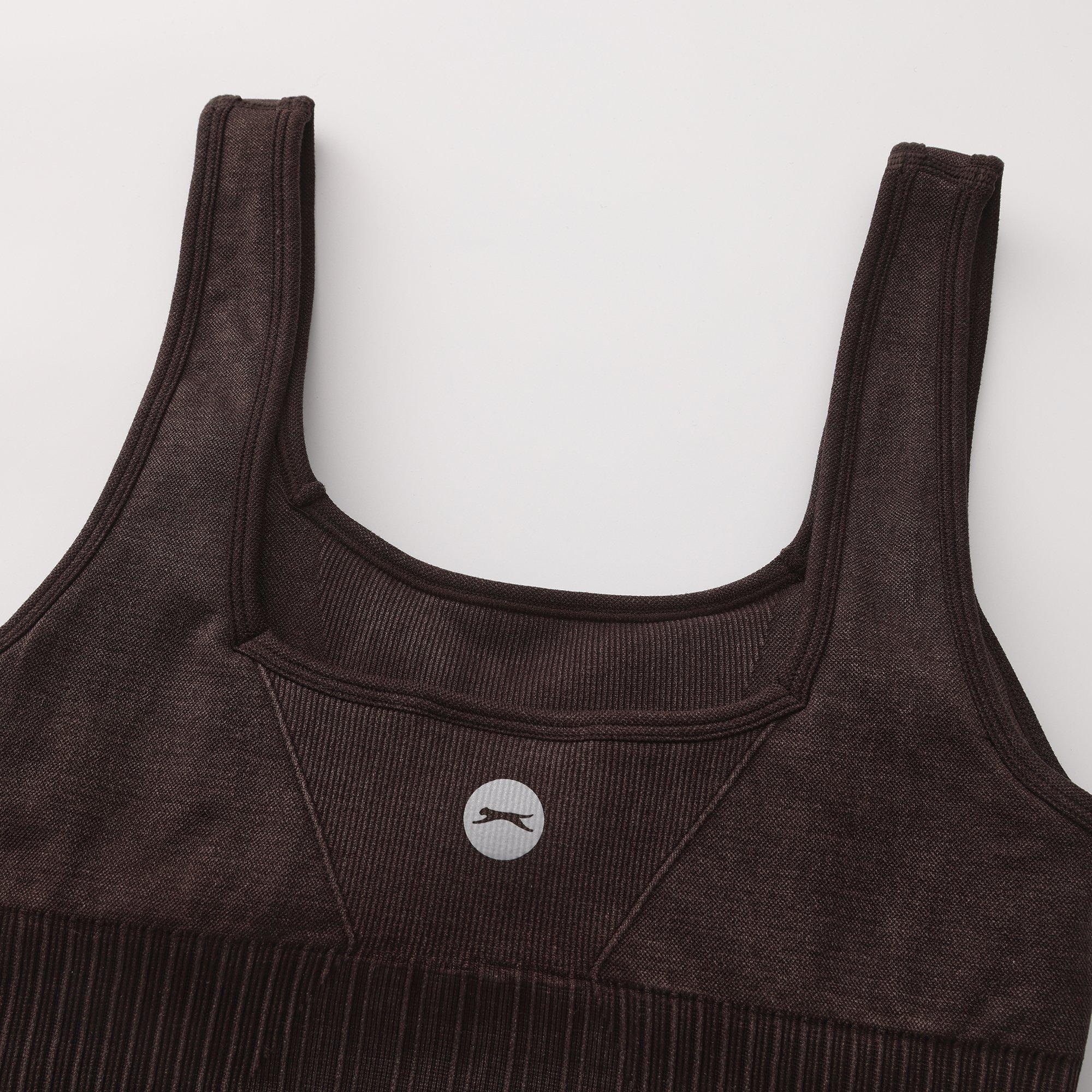 Chocolate/Sugar - Slazenger - Square Neck Bra Womens - 5