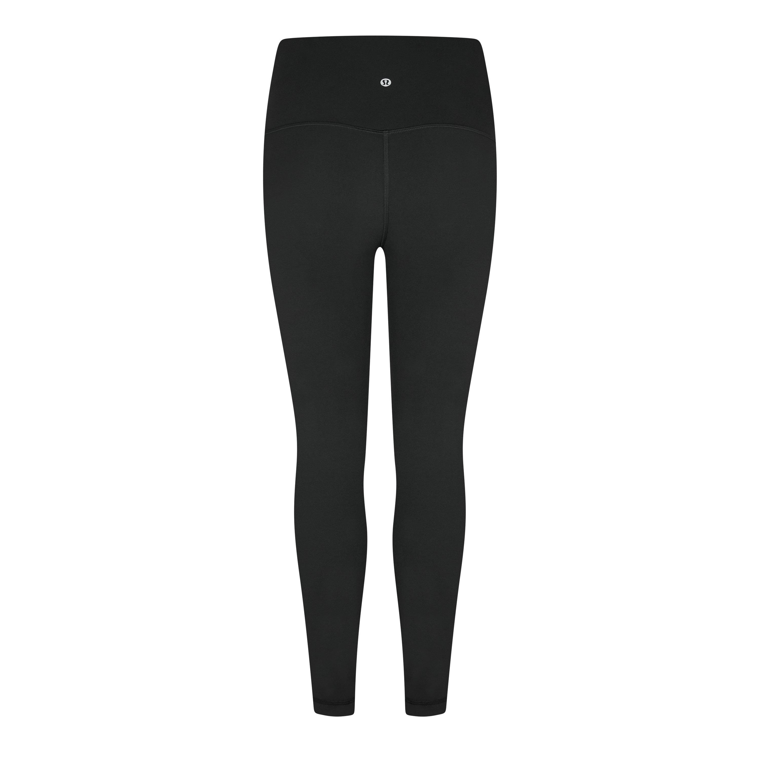 Black - Lululemon - Womens Nylon Align High Rise 25 Yoga Pants - 2