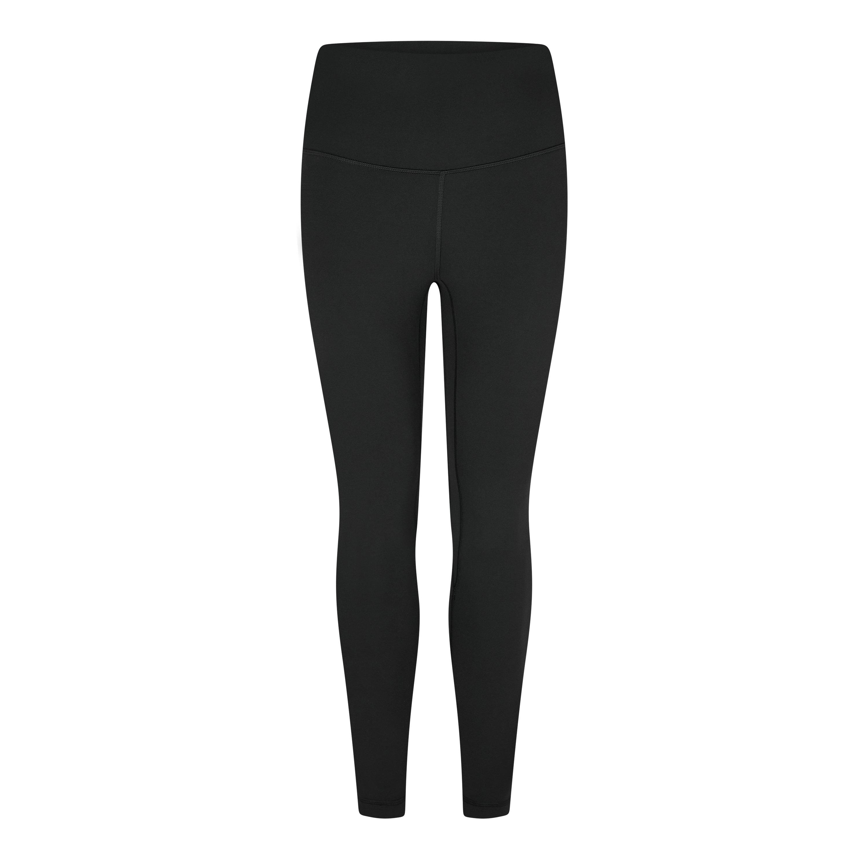 Black - Lululemon - Womens Nylon Align High Rise 25 Yoga Pants - 7