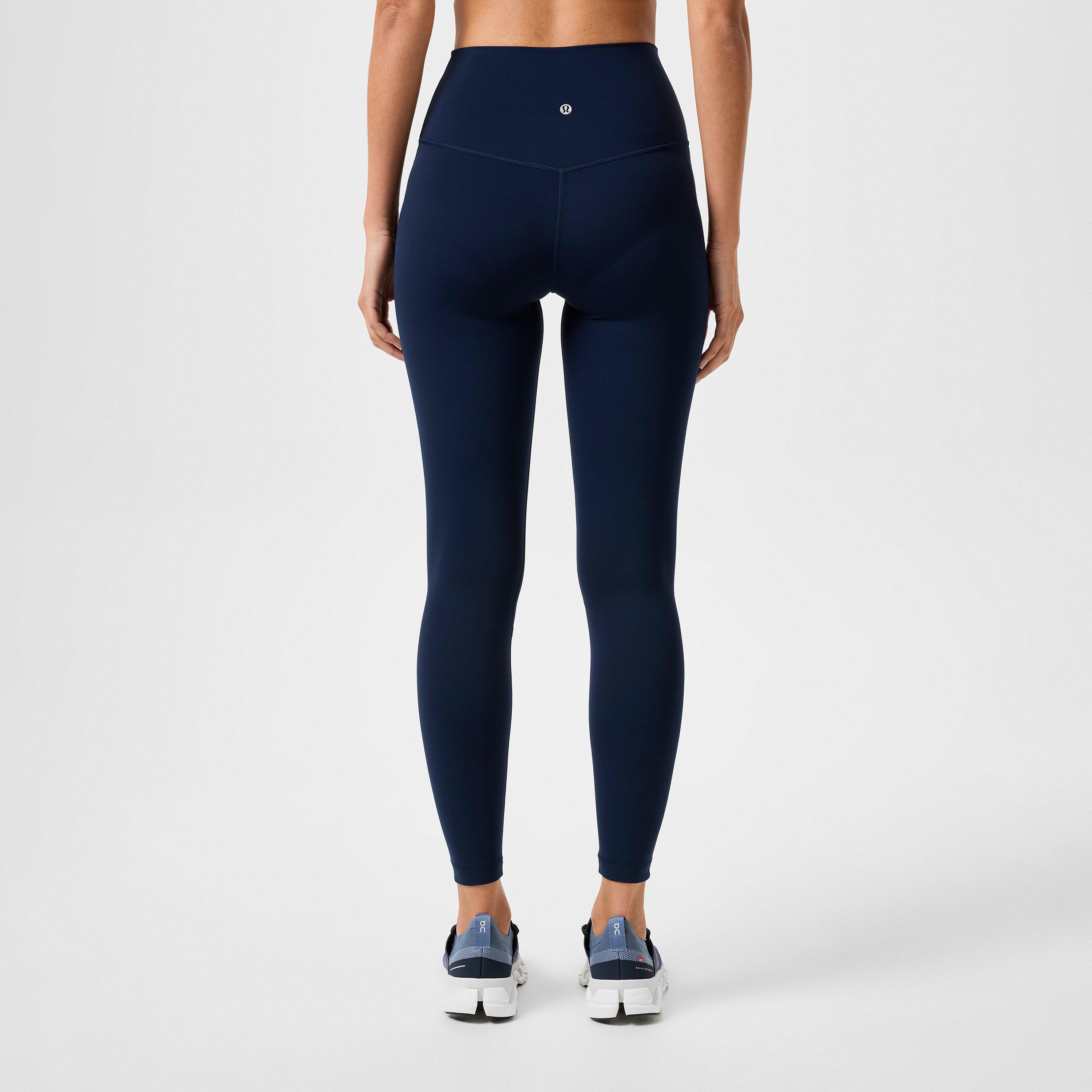 True Navy - Lululemon - Womens Nylon Align High Rise 25 Yoga Pants - 4