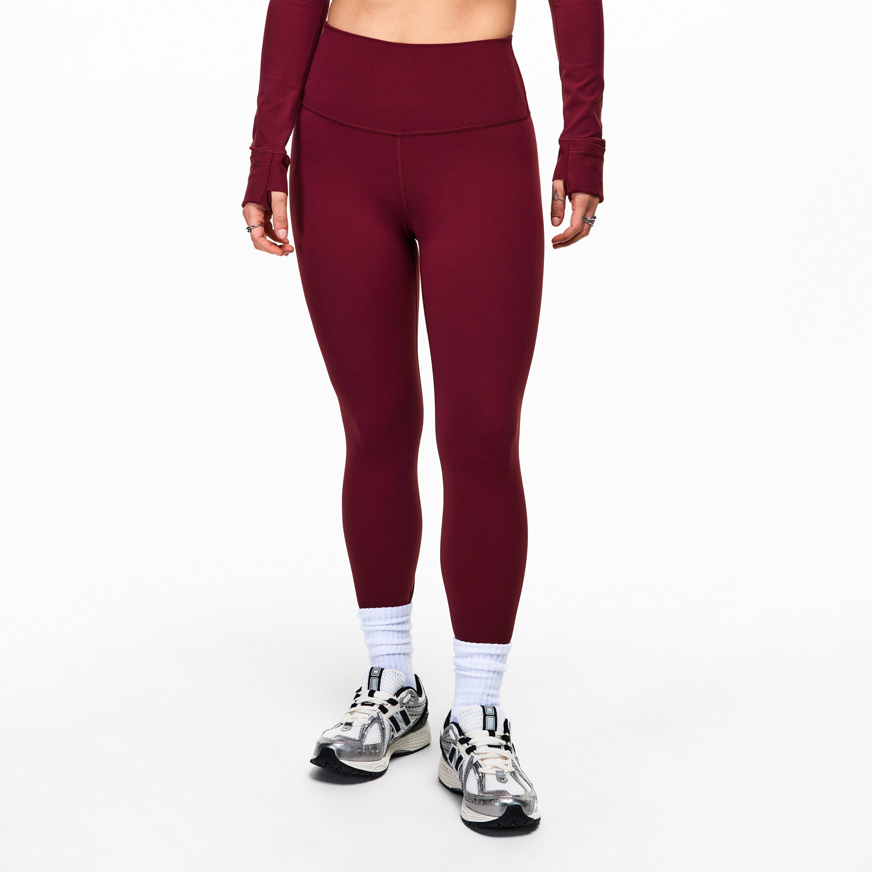 Burgundy Bay - Lululemon - Womens Nylon Align High Rise 25 Yoga Pants - 3
