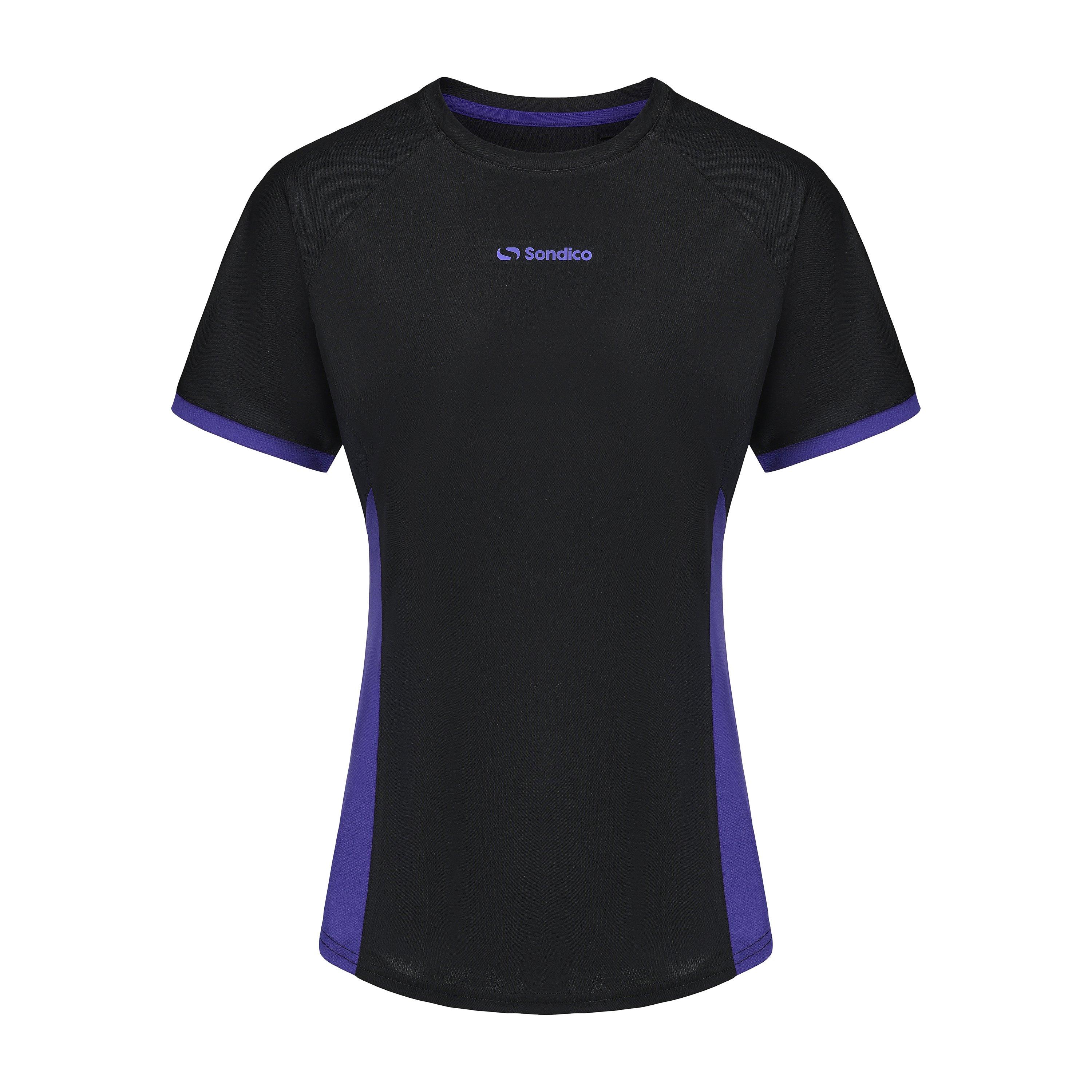 Black/Purple - Sondico - Football T-Shirts Womens - 1