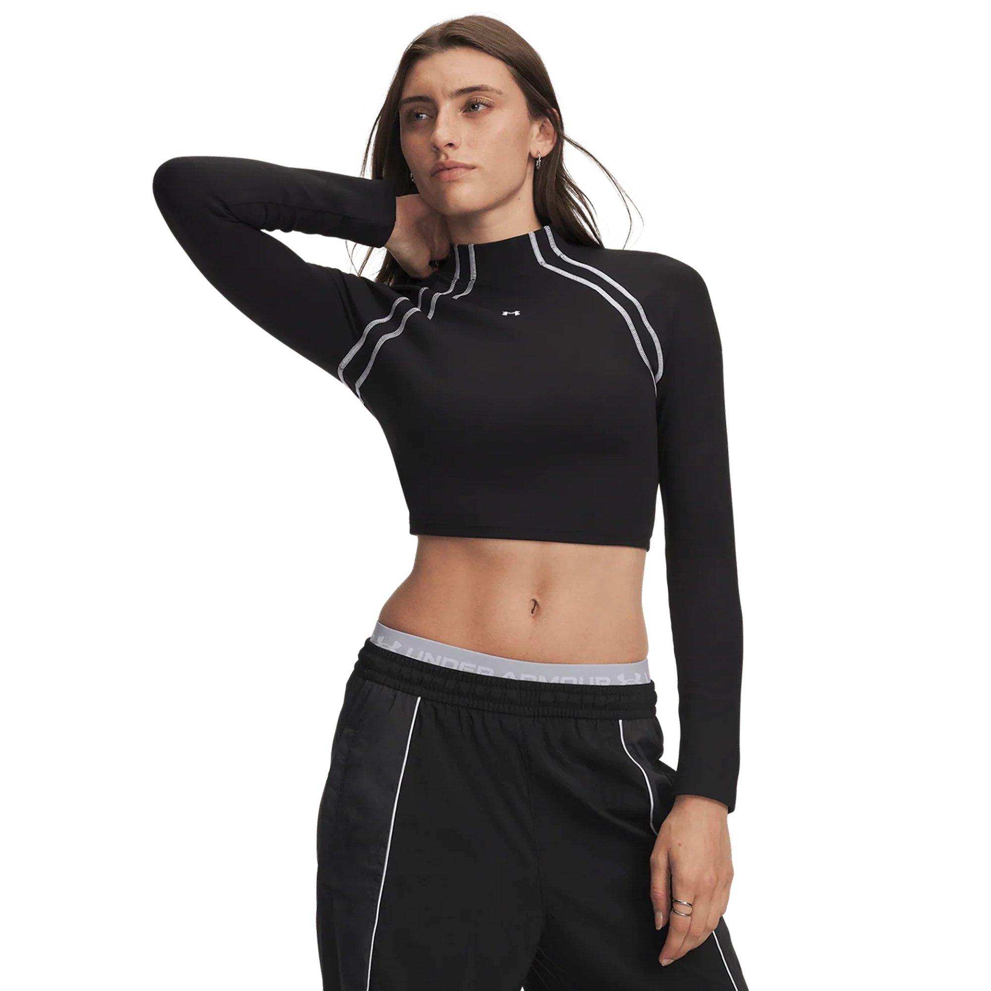 Black/White - Under Armour - UA Motion Ls Mock Ld64 - 1