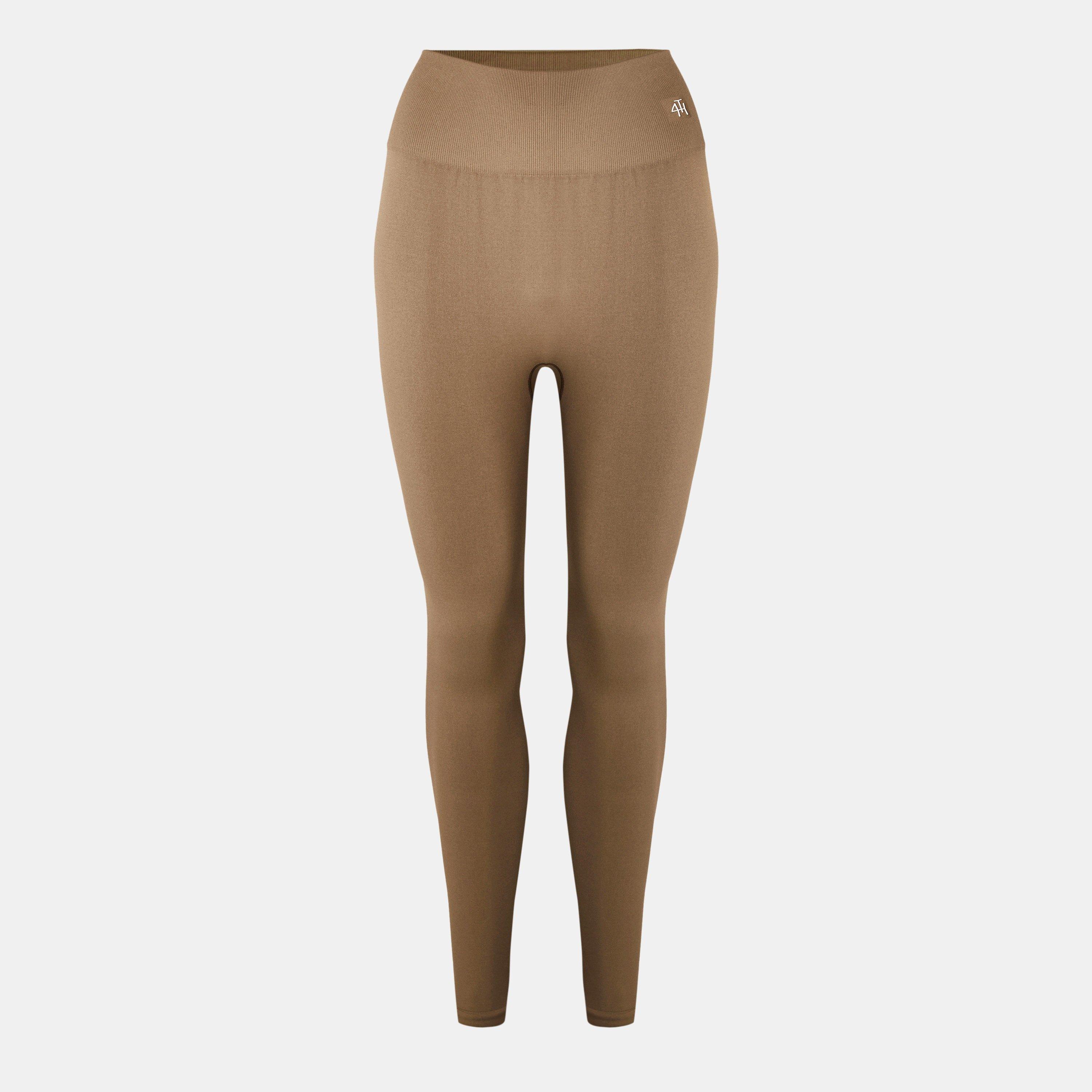 Mocha - 4th and Reckless - Women's Tyler Seam Performance Gym Legging - 1