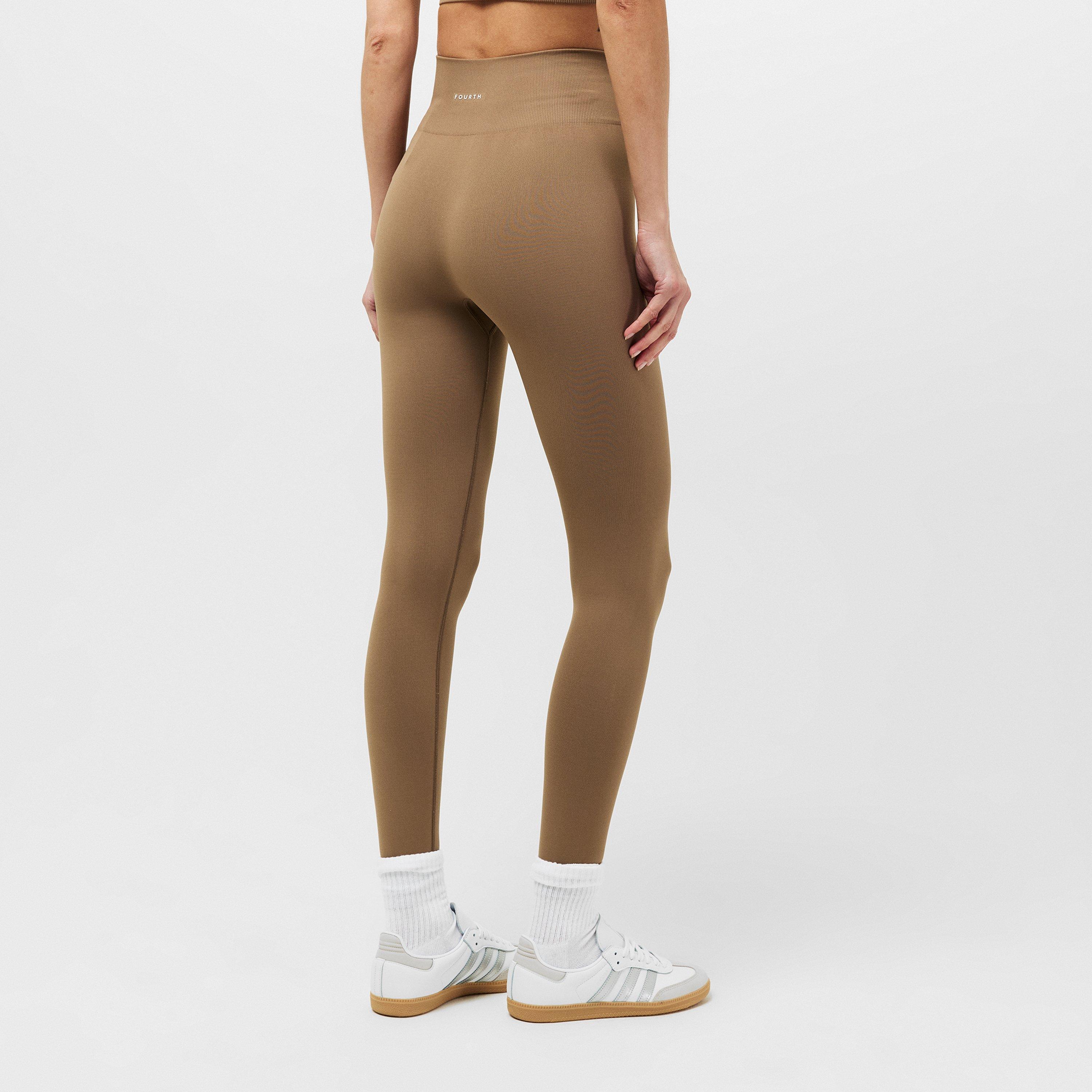 Mocha - 4th and Reckless - Women's Tyler Seam Performance Gym Legging - 4