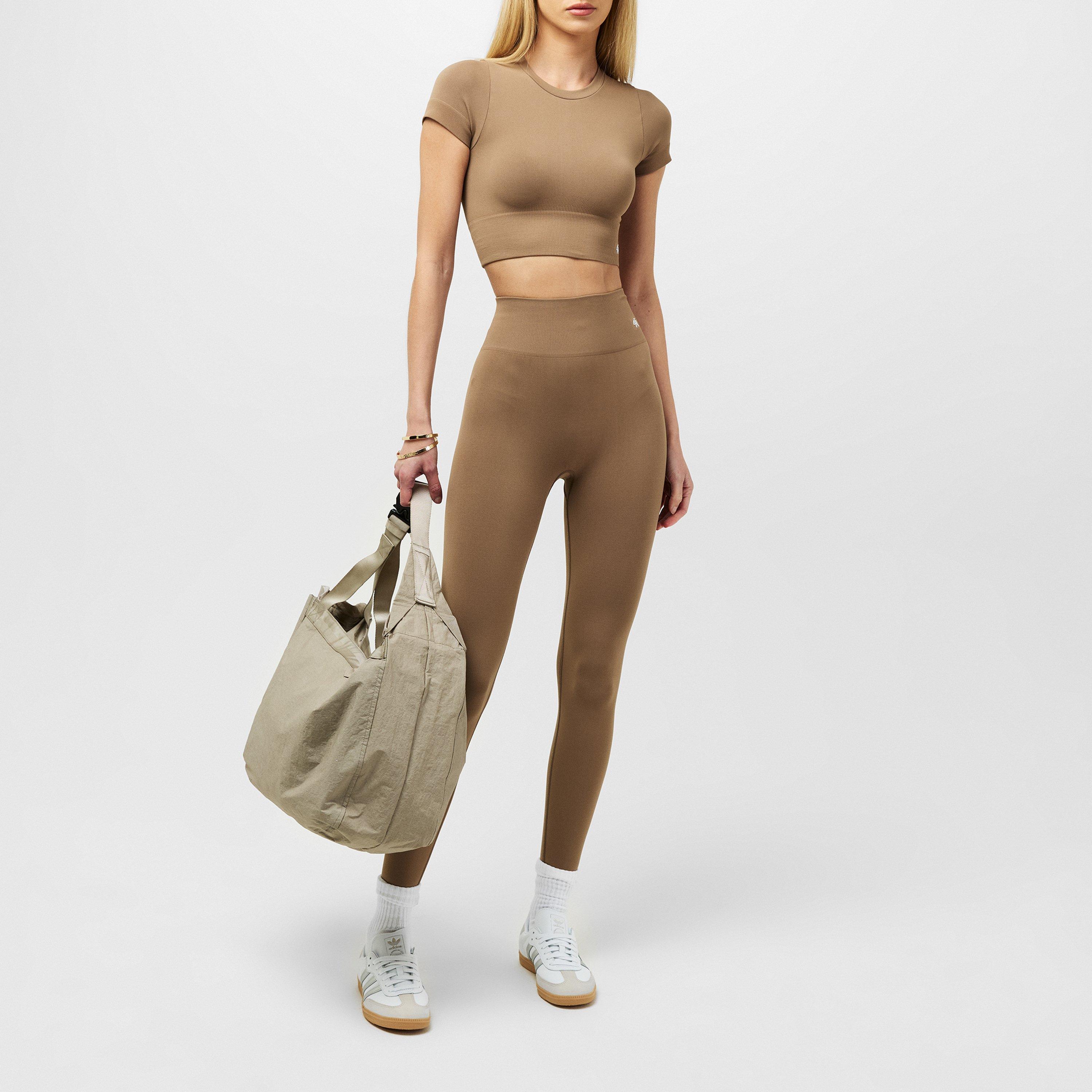 Mocha - 4th and Reckless - Women's Tyler Seam Performance Gym Legging - 6